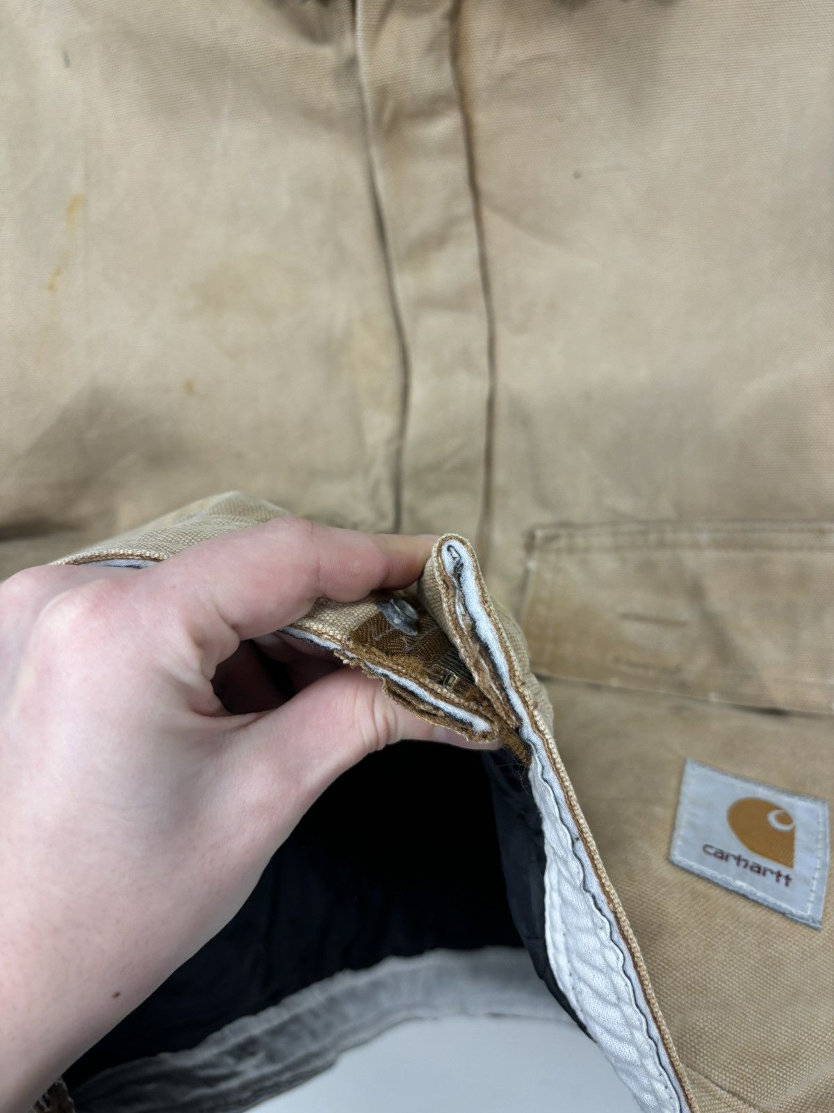 Carhartt Vintage 90s Carhartt USA Made Faded Hype Boxy Cropped Jacket Size US L / EU 52-54 / 3 - 12 Thumbnail