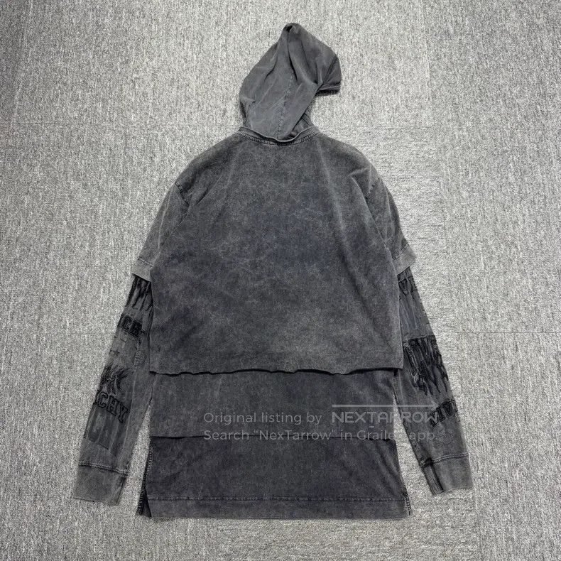 Givenchy Givenchy Washed Distressed Triple Layer Hoodie Shirt Size US M / EU 48-50 / 2 - 4 Thumbnail