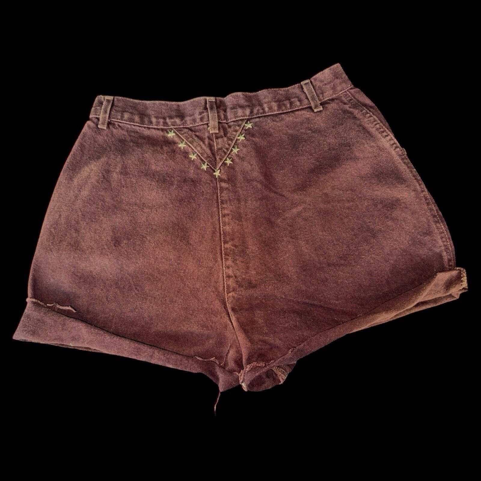 Roper Roper Bareback Star Studded Hi Rise Cut Off Shorts 13/14 Size 34" / US 12 / IT 48 - 6 Thumbnail