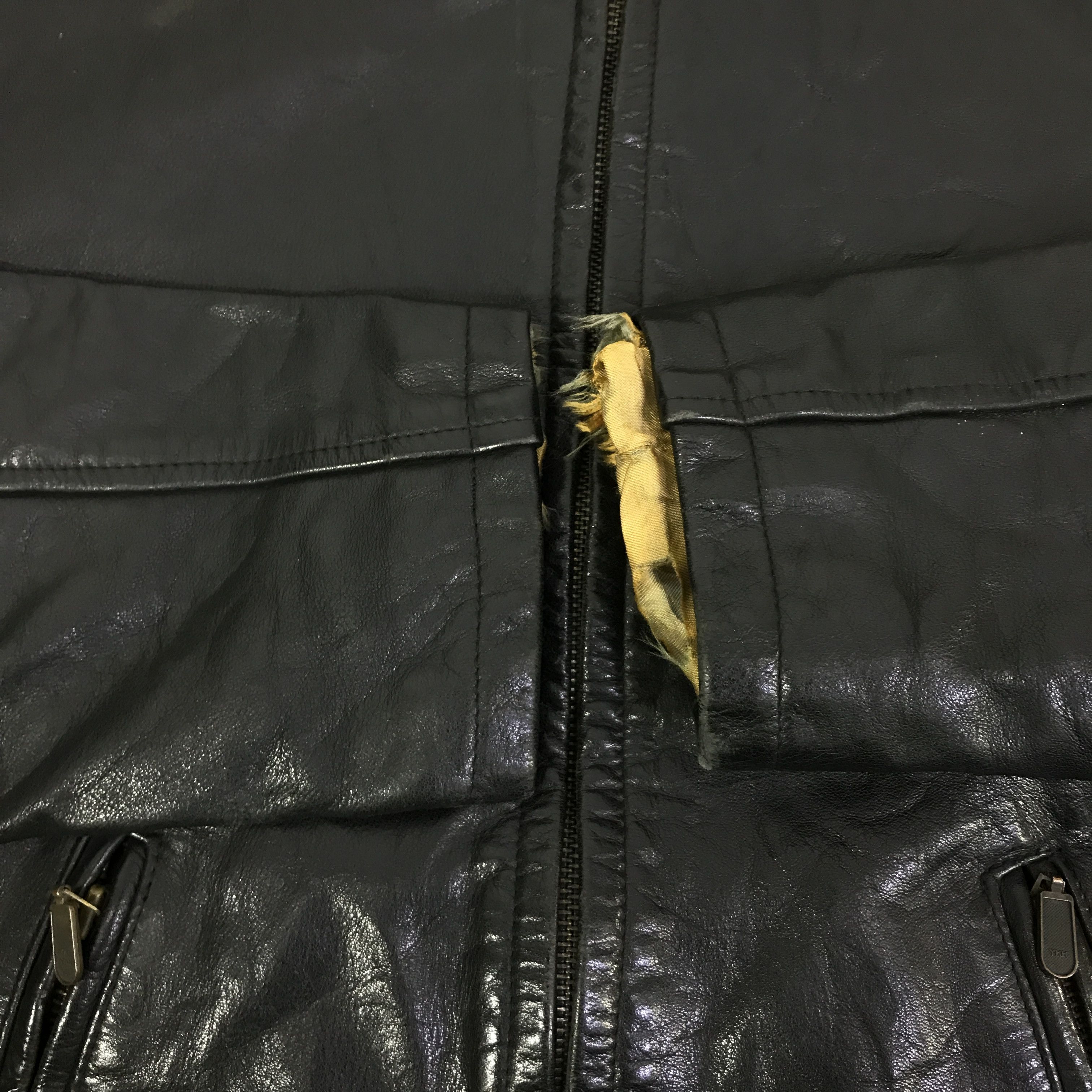 The Duffer of St.George THE DUFFER OF ST.GEORGE BIKER LEATHER JACKET K80B12 Size US M / EU 48-50 / 2 - 7 Thumbnail