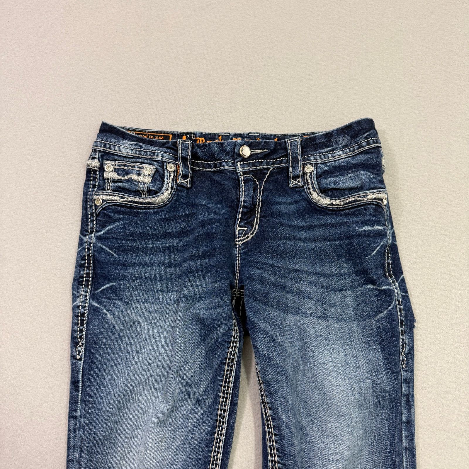 Rock Revival Rock Revival Ruella Easy Capri Jeans Womens 28 (Fits 28x25) Size 28" / US 6 / IT 42 - 2 Thumbnail