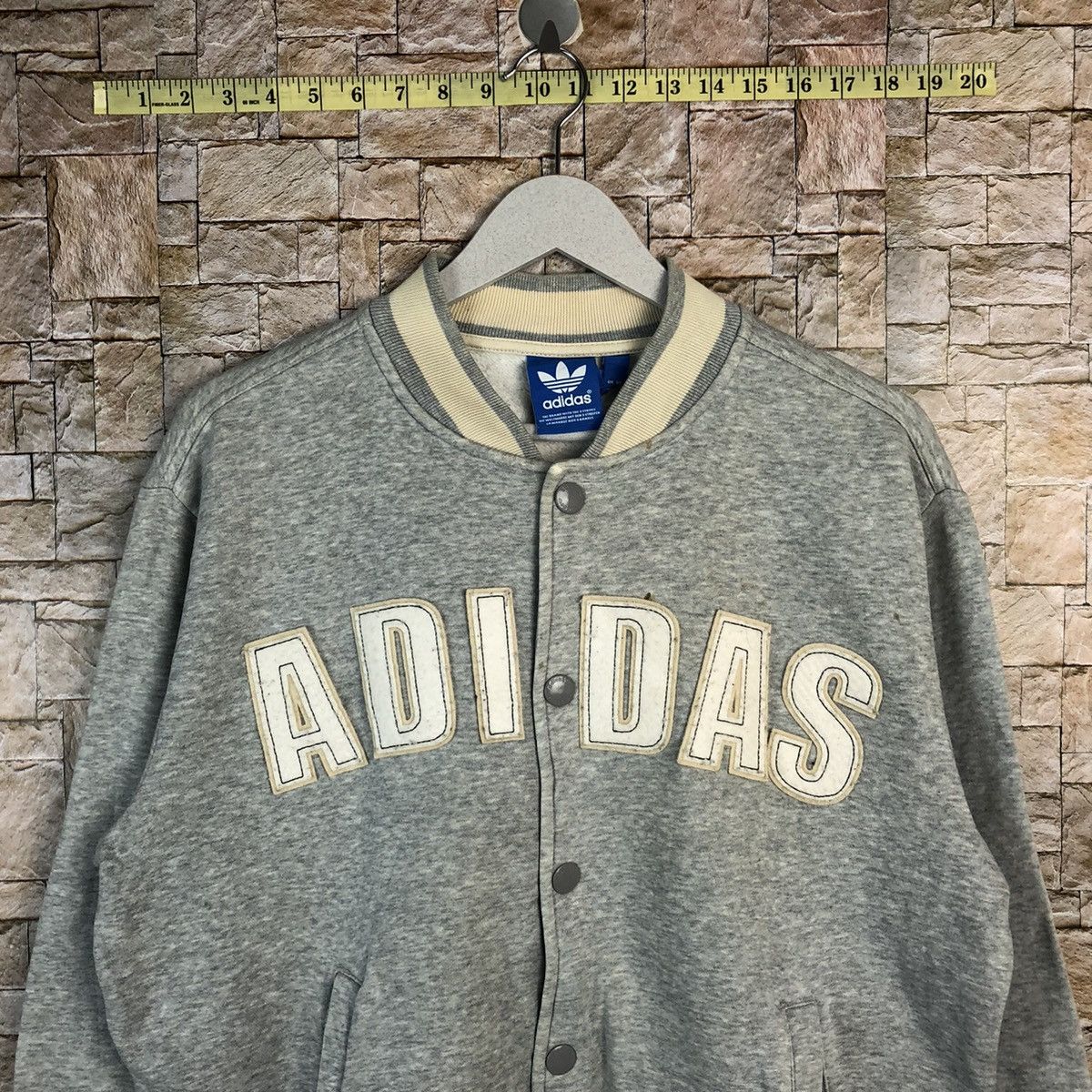 Adidas Adidas vintage Grey Bombers varsity Jacket #A875 Size US M / EU 48-50 / 2 - 5 Thumbnail