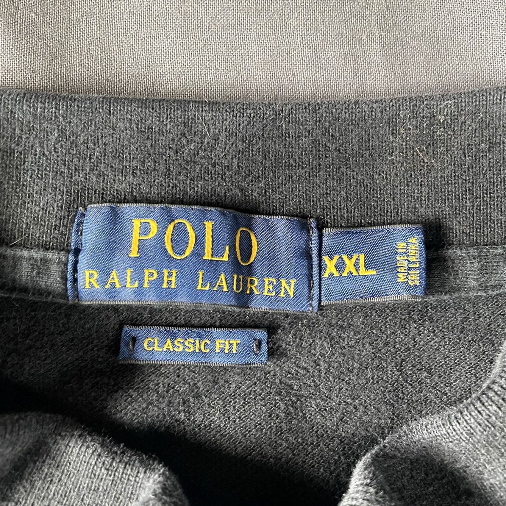 Polo Ralph Lauren Polo Ralph Lauren Polo Mens XXL Embroidered Crest Big Pony Short Sleeve Collared Classic Cotton Black Size US XXL / EU 58 / 5 - 4 Thumbnail