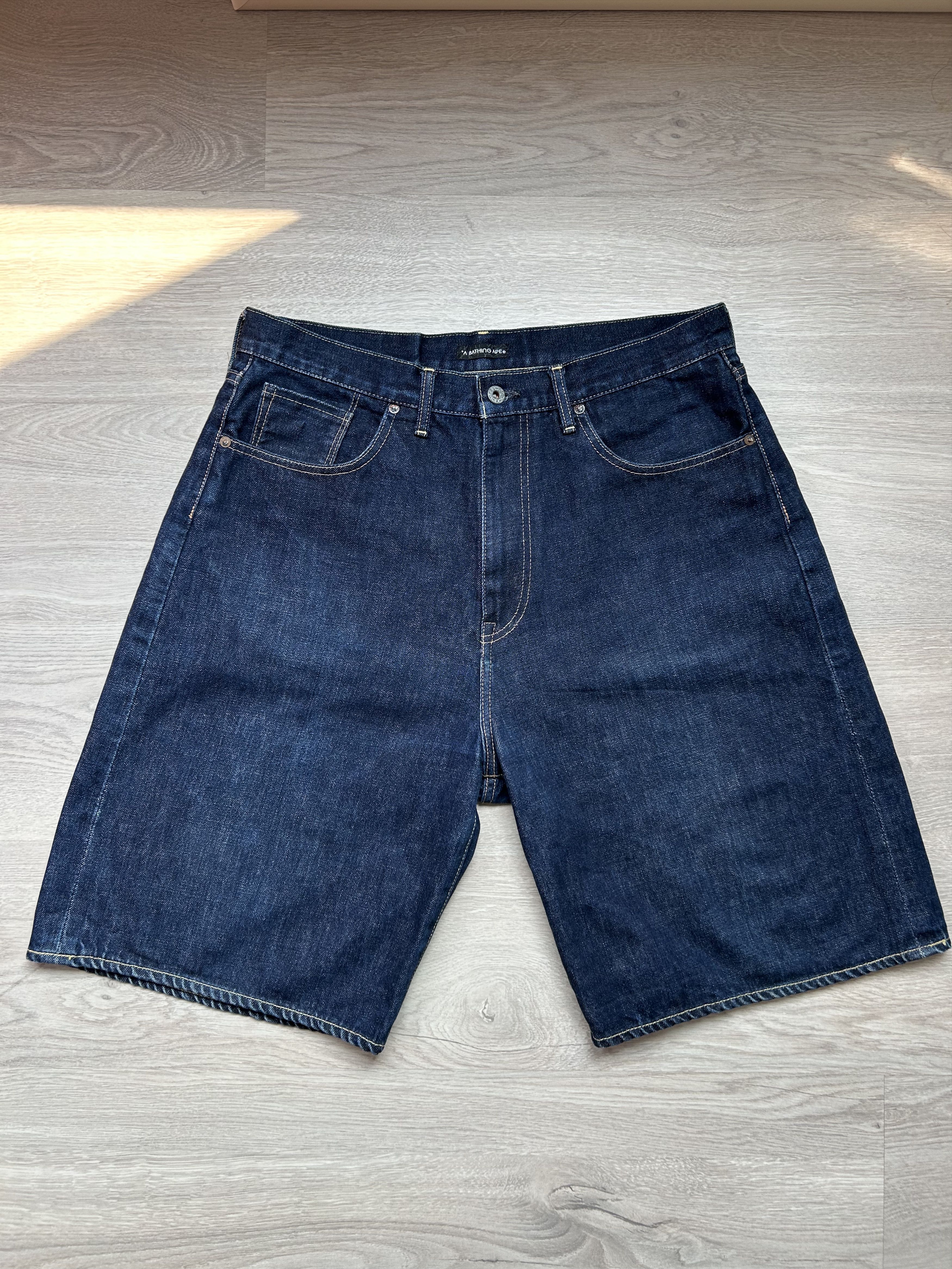 Bape Bathing Ape “BAPE” Embroidered Logo Denim [Size L] Size US 34 / EU 50 - 5 Thumbnail