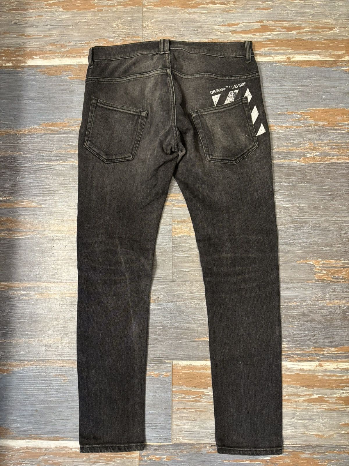 Off-White Off-White Black Denim Jeans Size US 30 / EU 46 - 1 Thumbnail