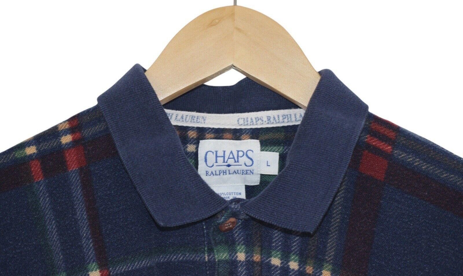 Polo Ralph Lauren Vintage 90s Chaps Ralph Lauren Plaid Polo Shirt Sz L Size US L / EU 52-54 / 3 - 4 Thumbnail
