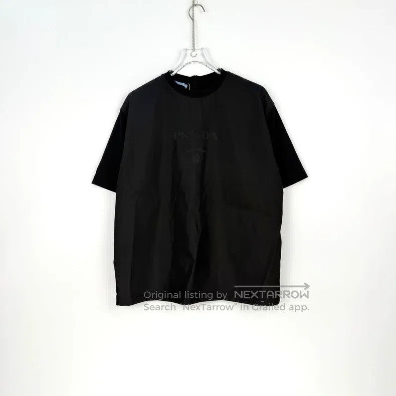 Prada Prada Black classic logo nylon stitching short sleeves Size US XS / EU 42 / 0 - 3 Thumbnail