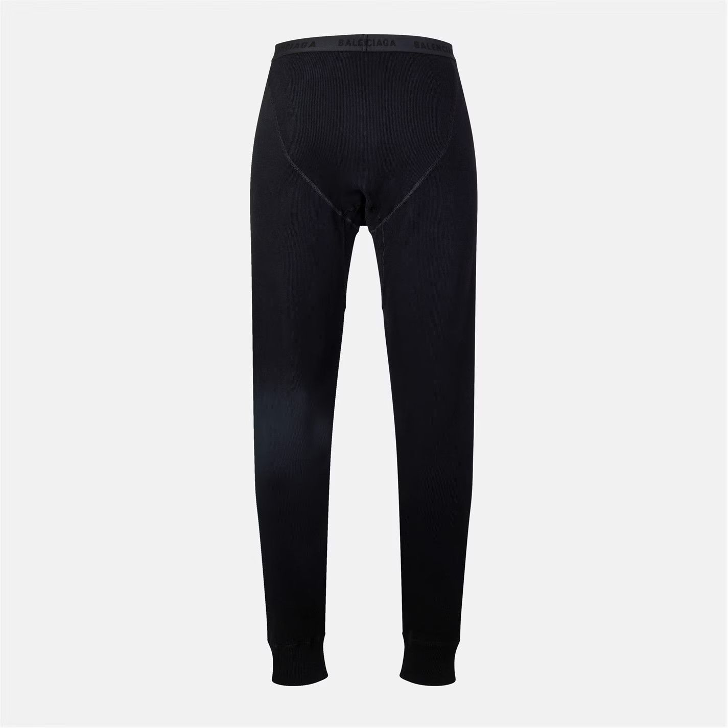 Balenciaga o1g2r1mq0226 Contoured Black Leggings In Black Size US 32 / EU 48 - 2 Thumbnail