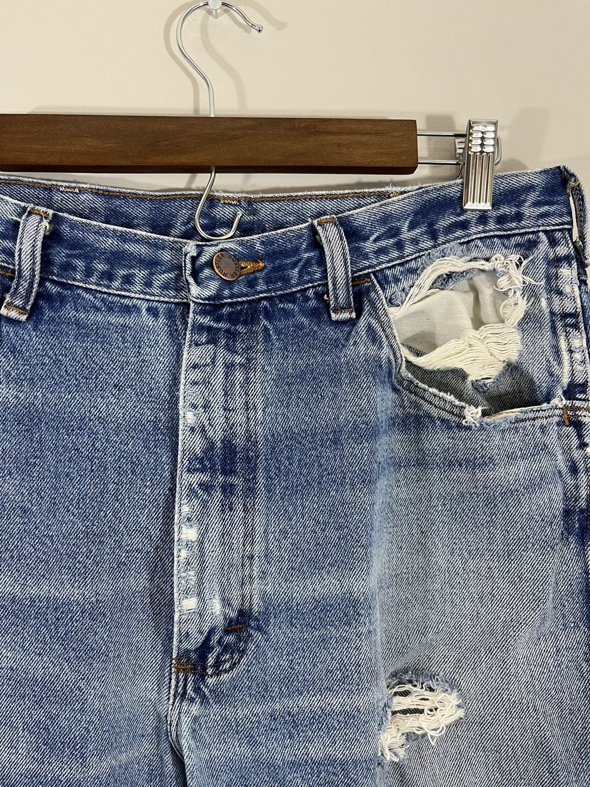 Vintage Sun Faded Thrashed Perfect Wash Distressed Jeans Size US 32 / EU 48 - 3 Thumbnail