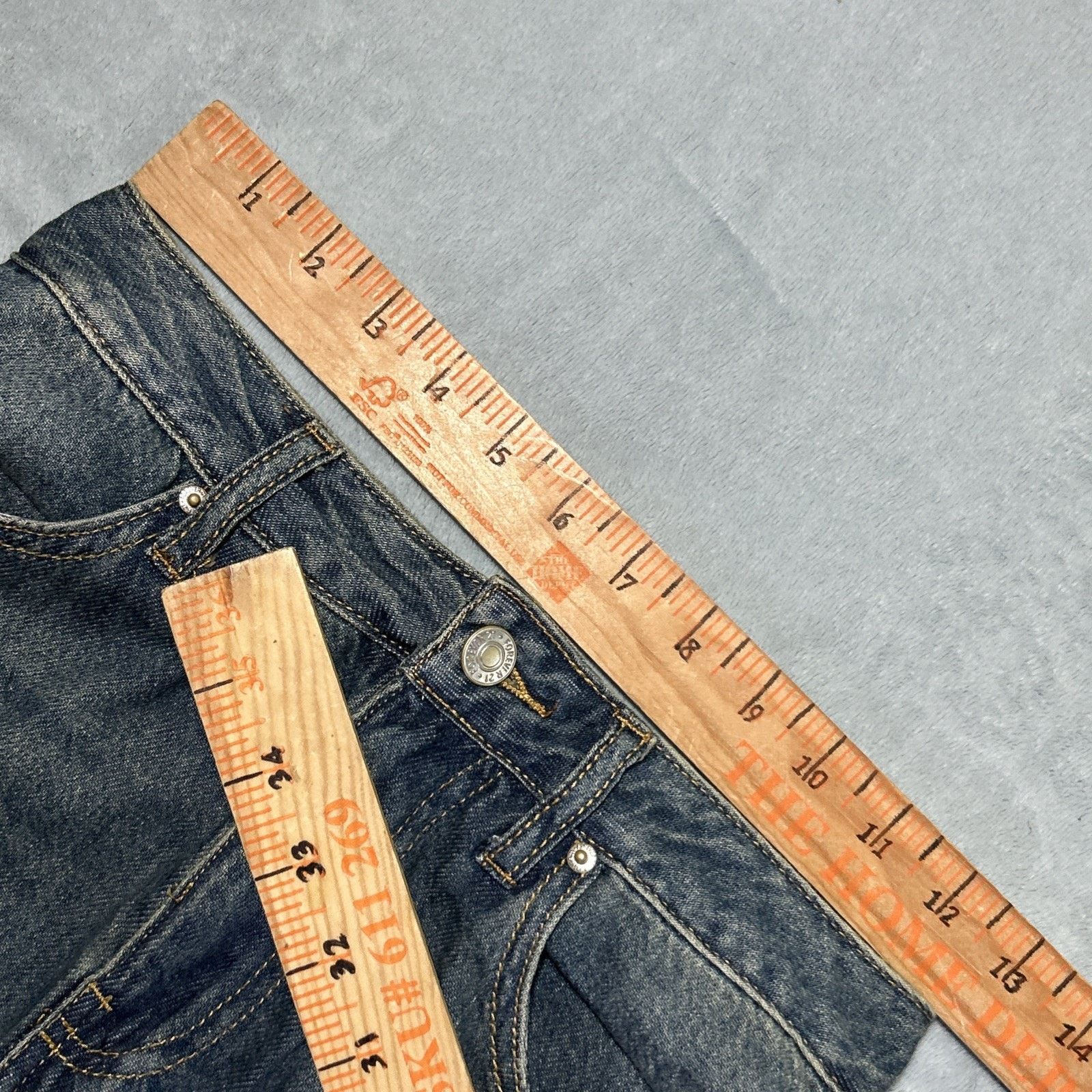 Forever 21 Tie Strap Beyond Baggy Jeans Ws 24 25x30 Wide Loose Grunge Size 25" / US 0 / IT 36 - 11 Thumbnail