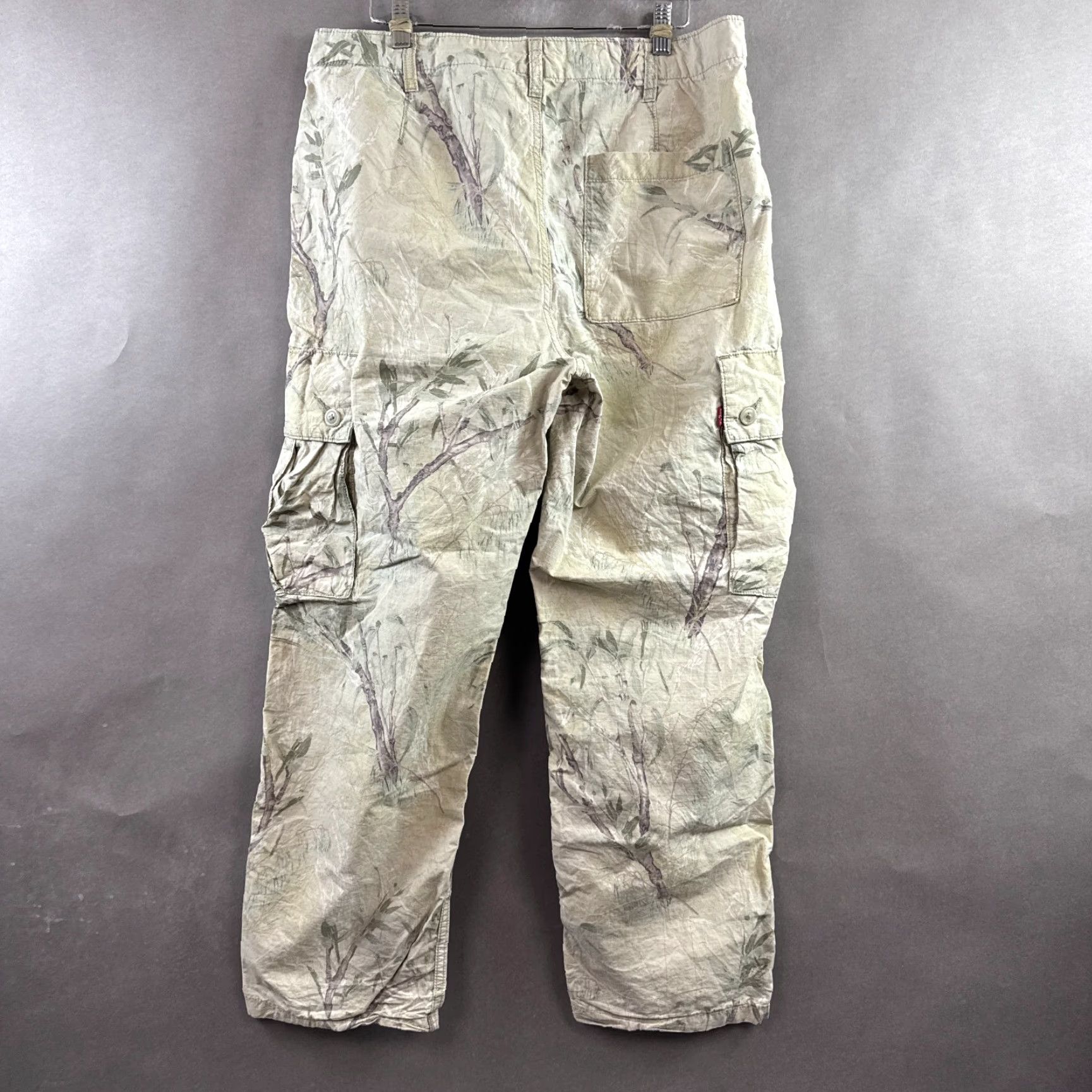 Levi's Levis Pants Mens 32x28 Beige Cargo Parachute Foliage Camo Ripstop Lightweight Size US 32 / EU 48 - 3 Thumbnail