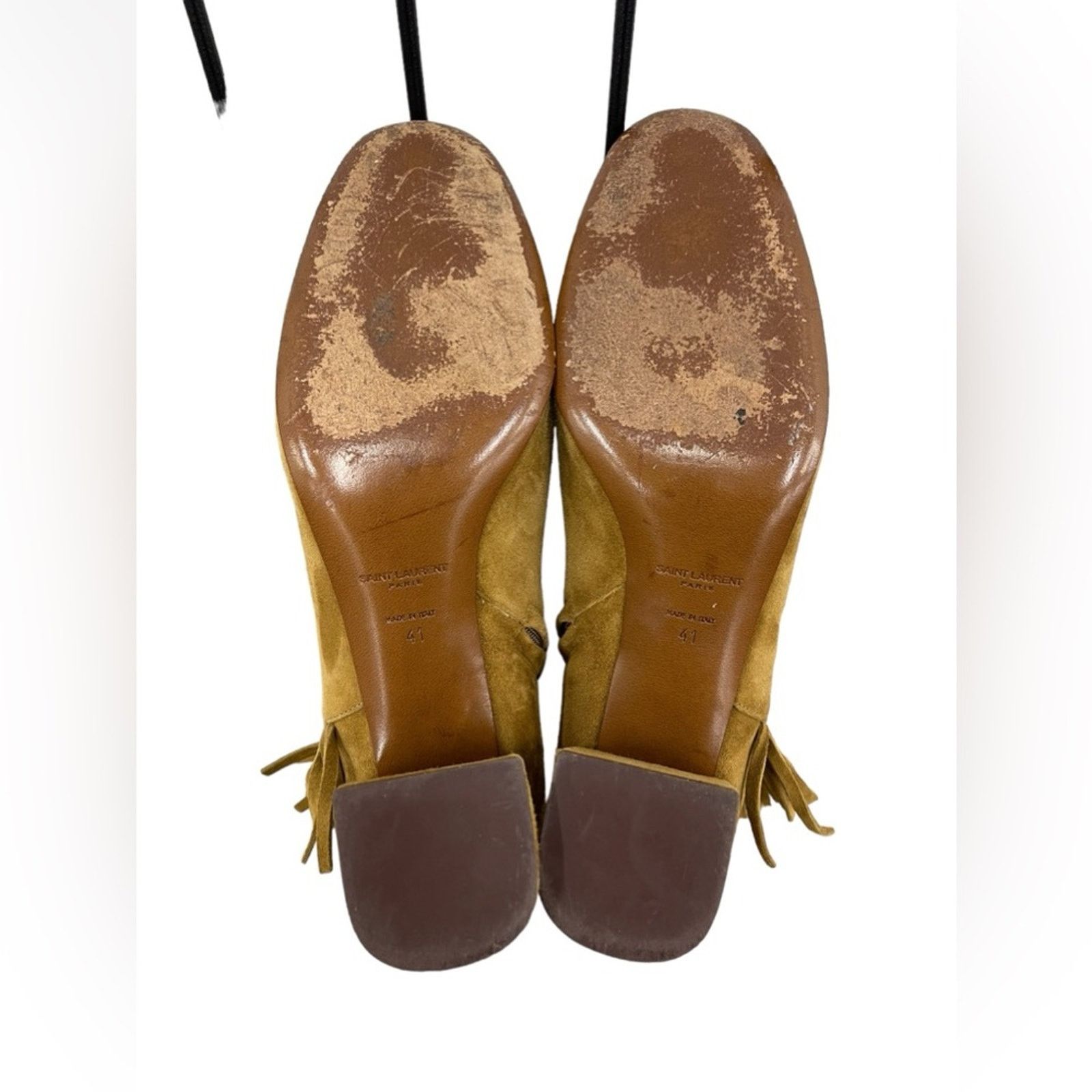 Yves Saint Laurent SAINT LAURENT Tan Suede 70 BABIES Fringe Boho Fall Size: 41 Size US 11 / IT 41 - 9 Thumbnail