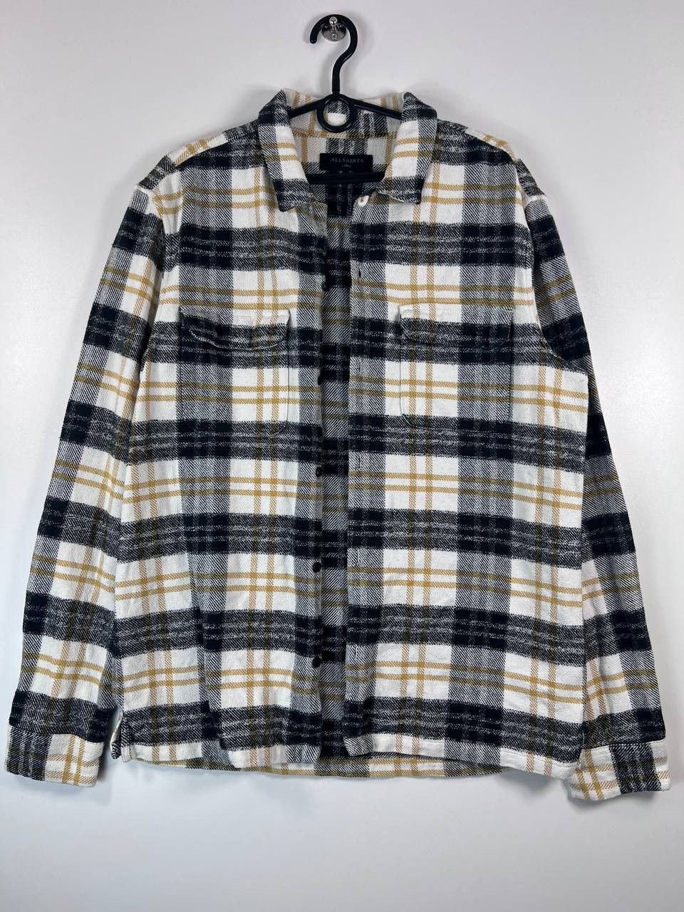 Allsaints AllSaints Men's Oversized Check Flannel Shirt Long Size L Size US L / EU 52-54 / 3 - 1 Thumbnail