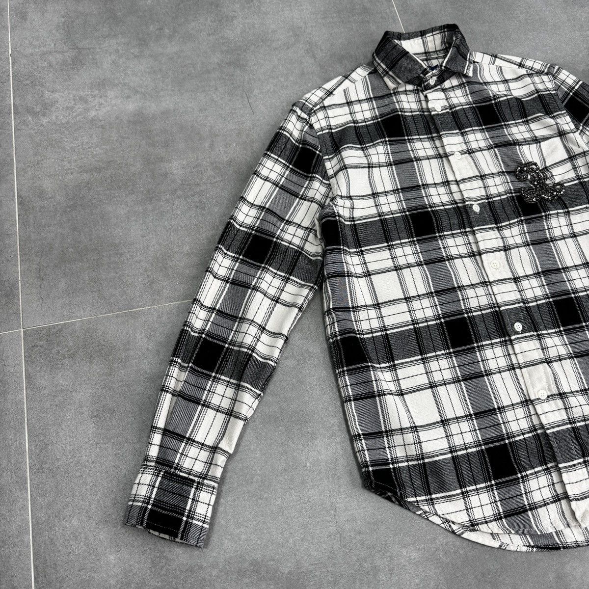 Polo Ralph Lauren Polo Ralph Lauren Plaid Long Sleeve Logo Women Flannel Shirt Size S / US 4 / IT 40 - 3 Thumbnail