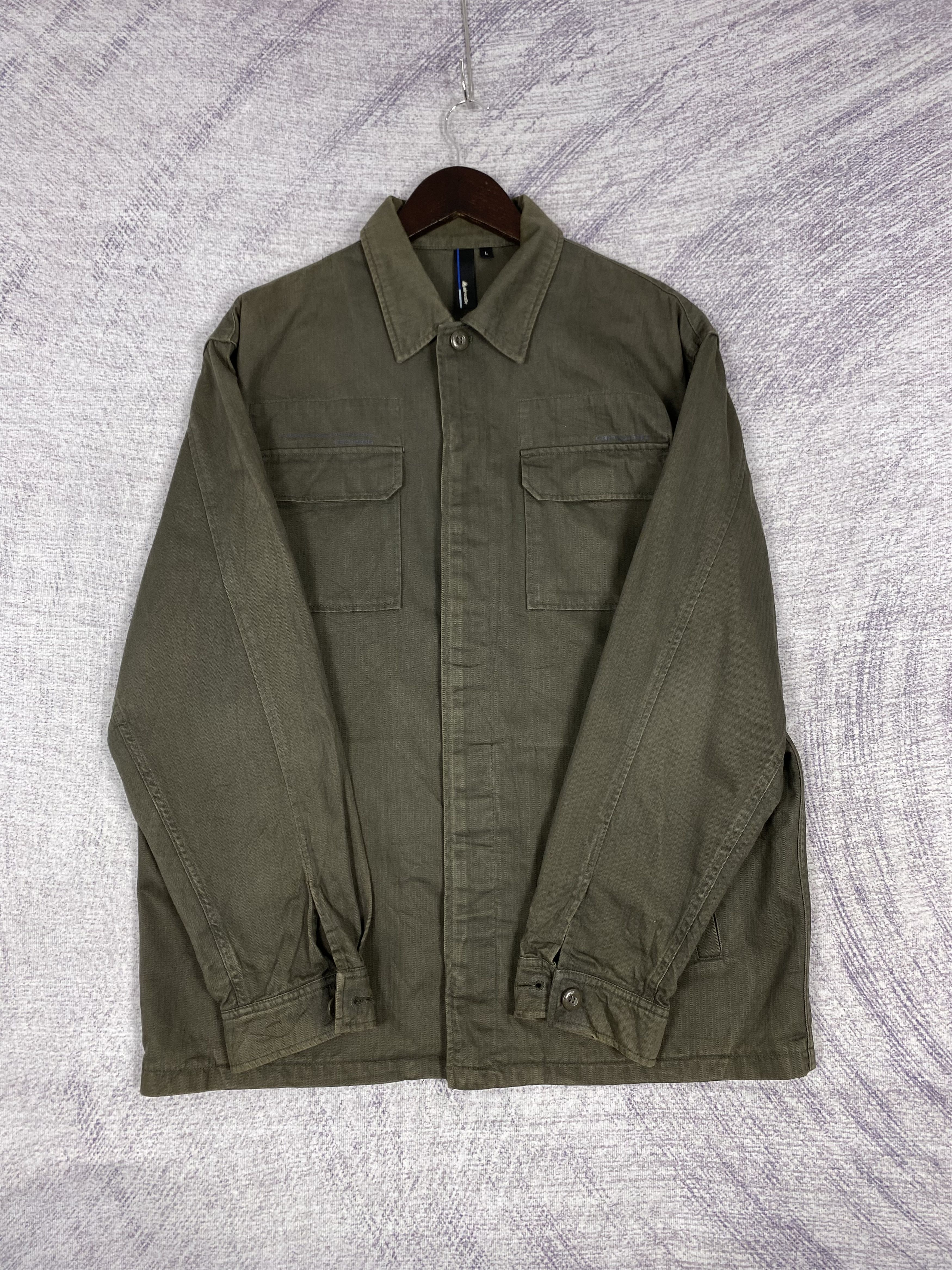 Airwalk Vintage Airwalk Multi Pocket Casual Plain Canvas Jacket Size US L / EU 52-54 / 3 - 4 Thumbnail