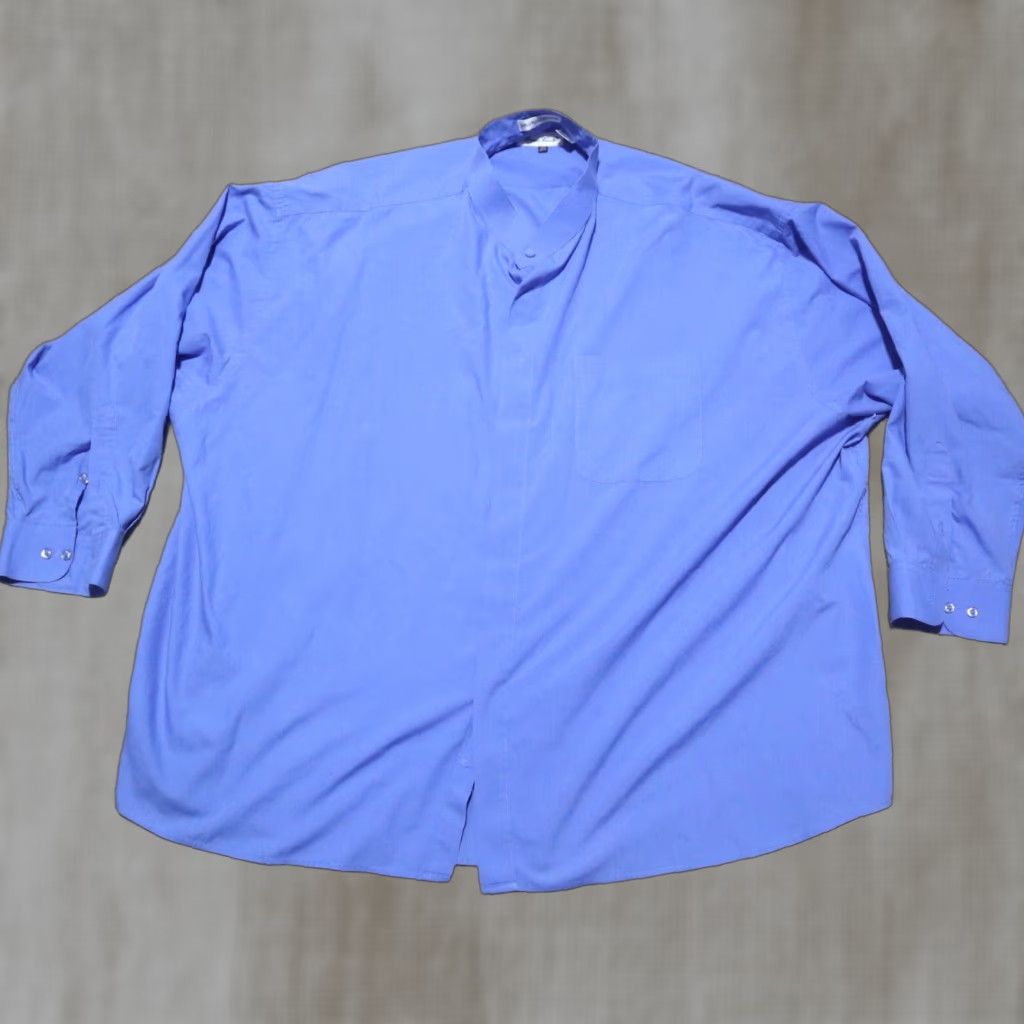 Vintage Bruno Conte Shirt Blue Long Sleeve Button-Up Adult 3X Big & Tall 3XB Mens Button-Up Shirt Blue Long Sleeve Bruno Conte Shirt" Size US XXL / EU 58 / 5 - 1 Thumbnail