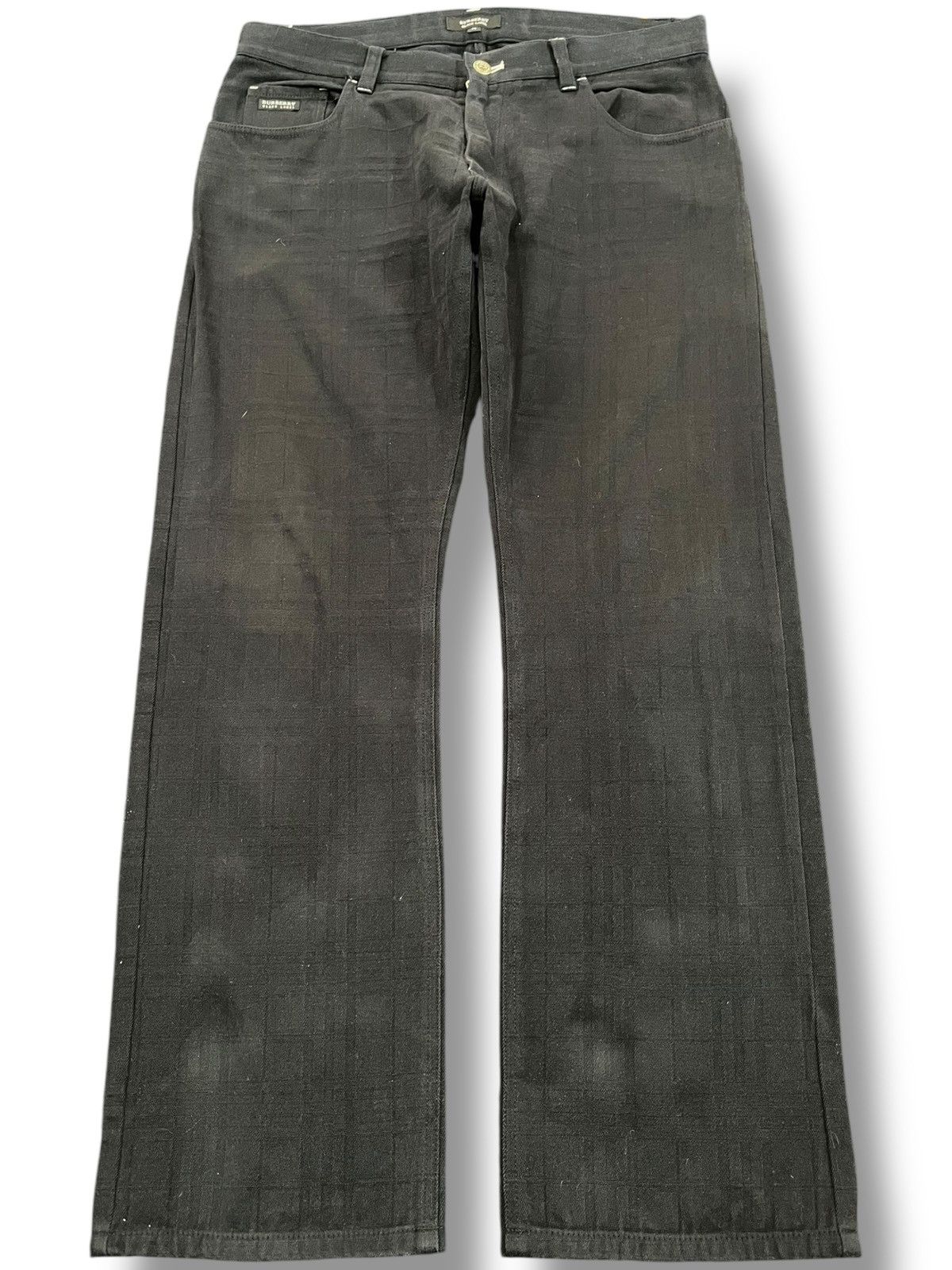 Vintage Burberry Distinctive Pattern Batman Pocket Denim