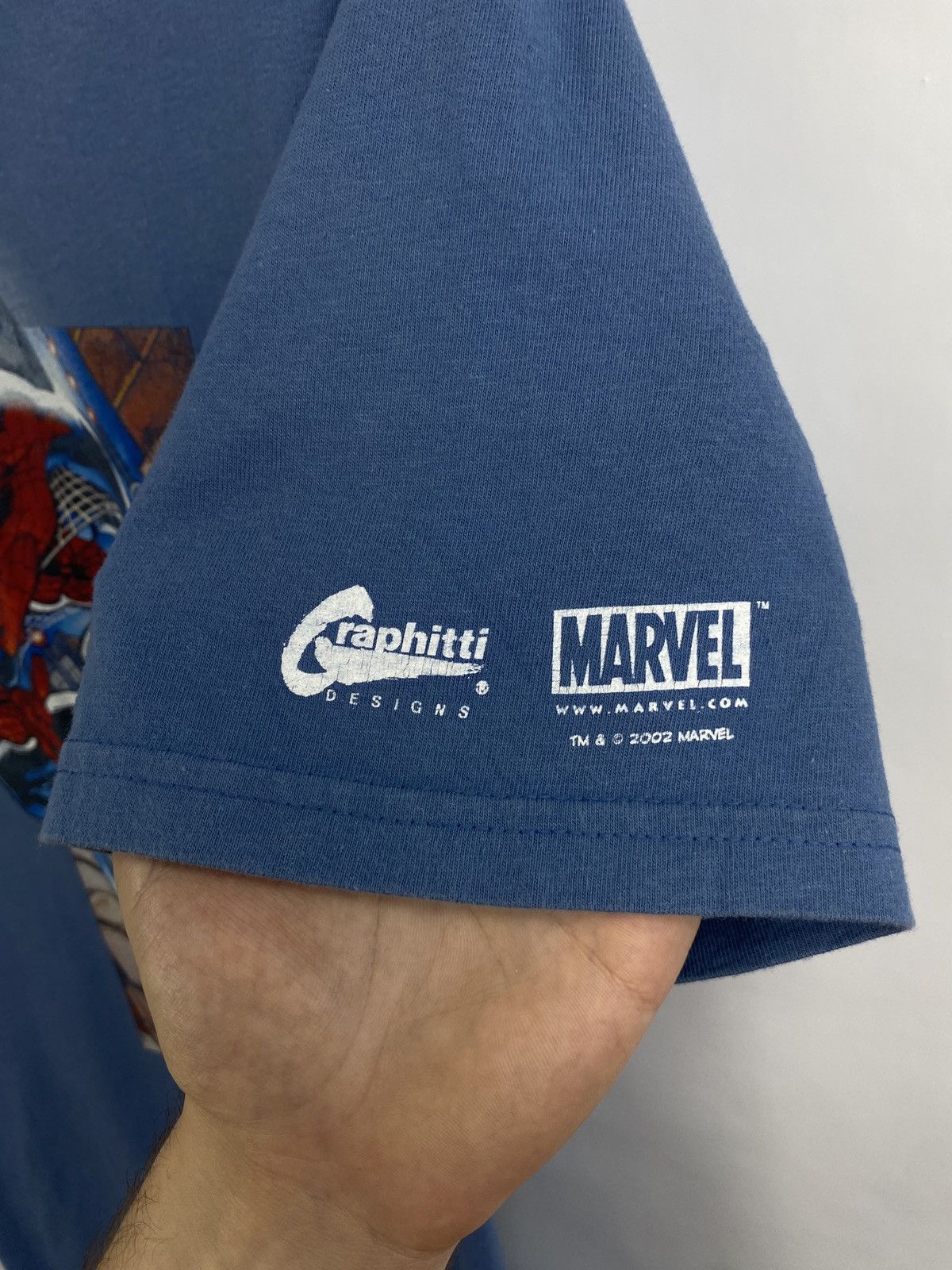 Marvel Comics × Vintage 🕷️🇺🇸 Vintage 2002 Spiderman Marvel Comics t-shirt Y2K Size US L / EU 52-54 / 3 - 5 Thumbnail