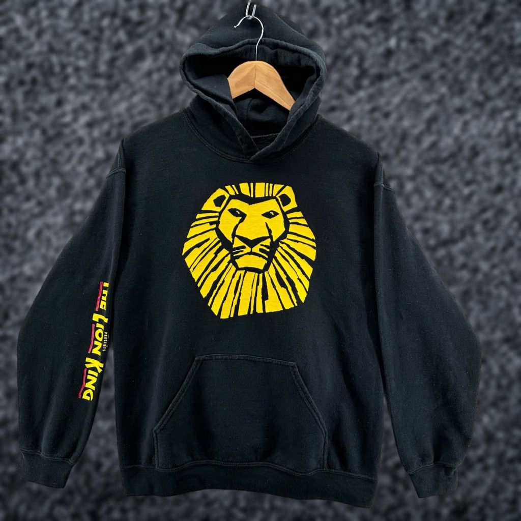 Disney Disney Hoodie Mens Medium Long Sleeve Black Cotton Blend Pockets Pullover The Lion King Broadway Musical Classic Theme Size US M / EU 48-50 / 2 - 1 Thumbnail