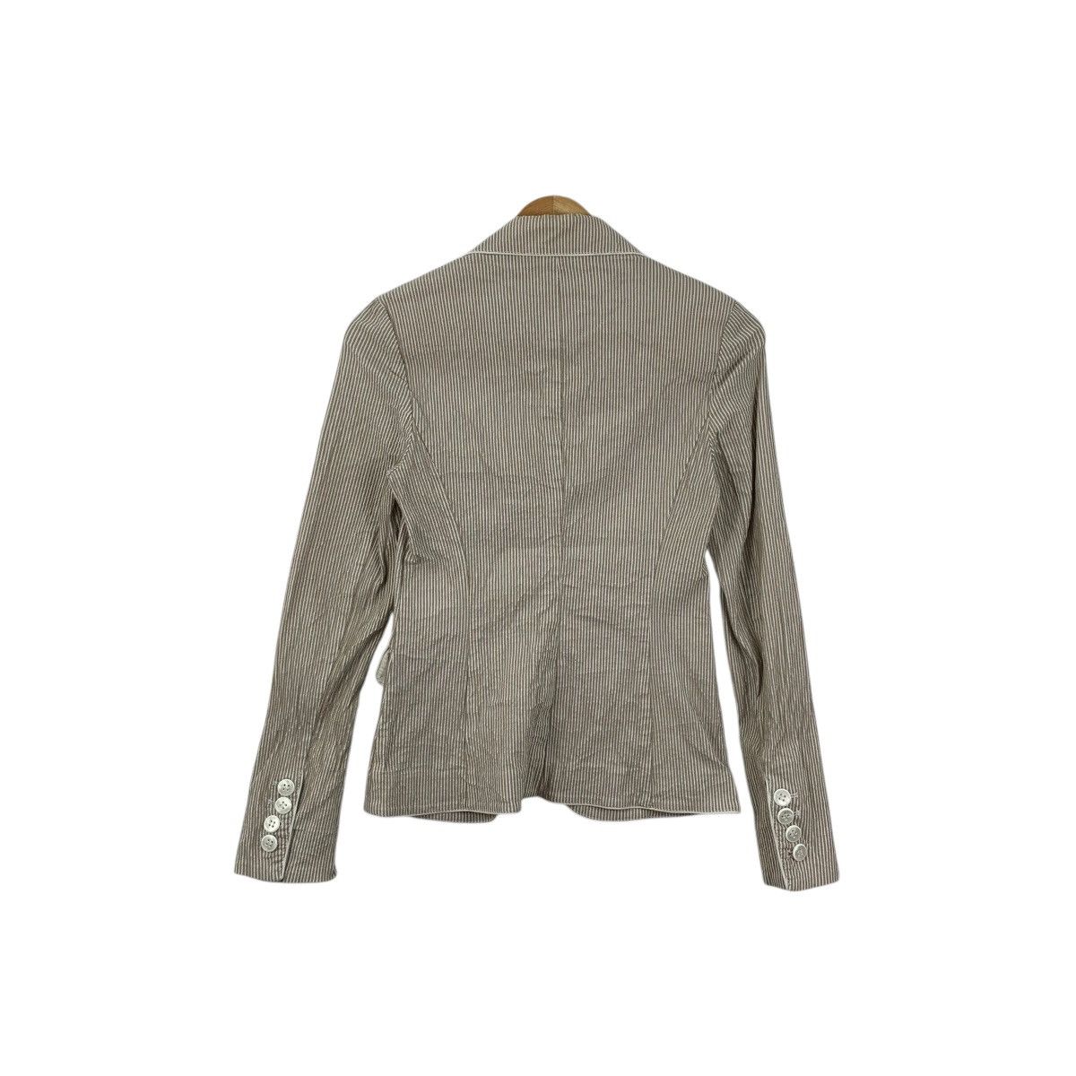 Vintage Vintage LAURA LINDOR Made In Italy Sport Coat Striped Jacket Size XS / US 0-2 / IT 36-38 - 7 Thumbnail