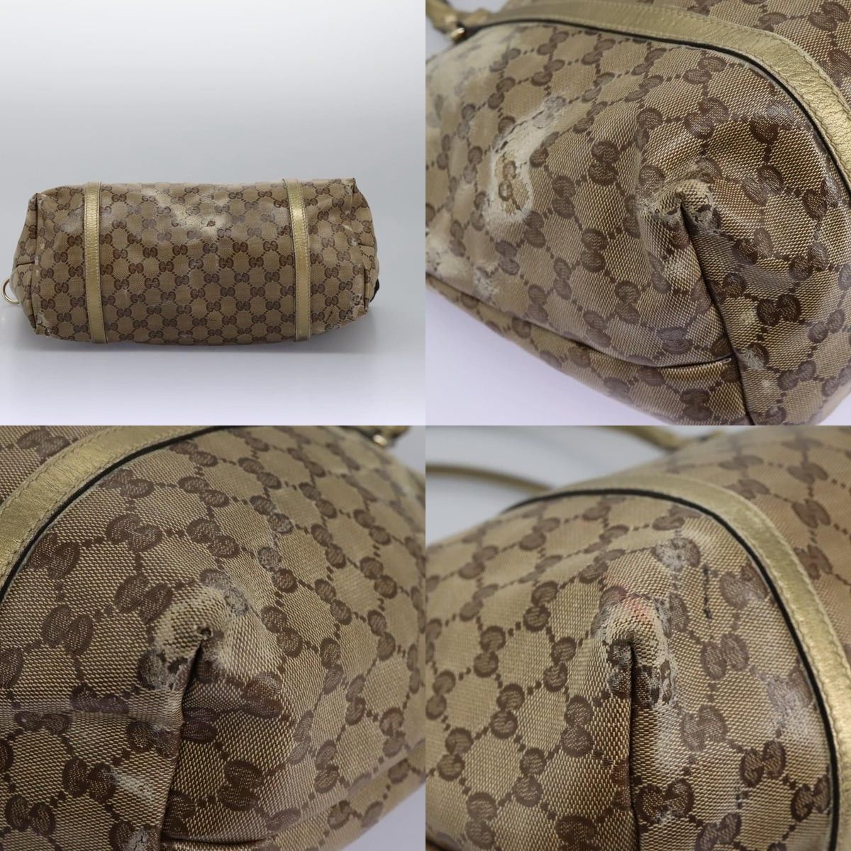 Gucci GUCCI GG Crystal Shoulder Bag Beige Size ONE SIZE - 10 Thumbnail
