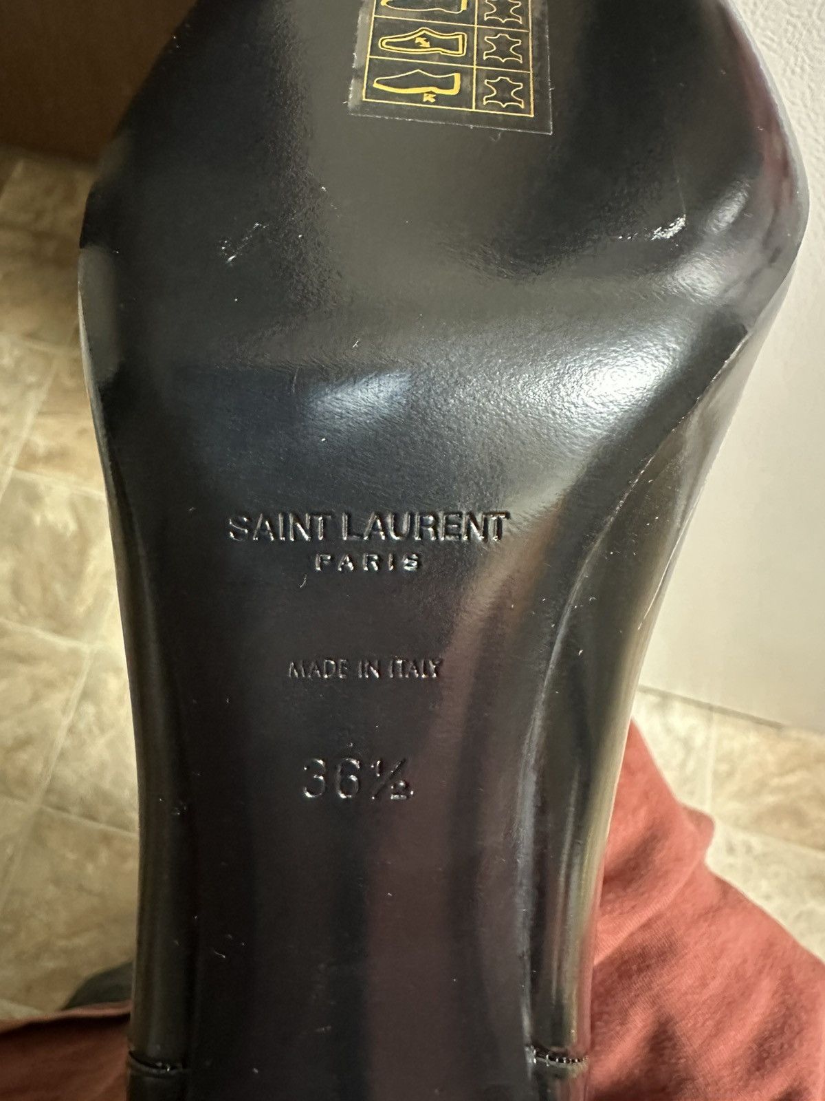 Yves Saint Laurent Saint Laurent Heel patent leather boots Size US 6.5 / IT 36.5 - 4 Thumbnail
