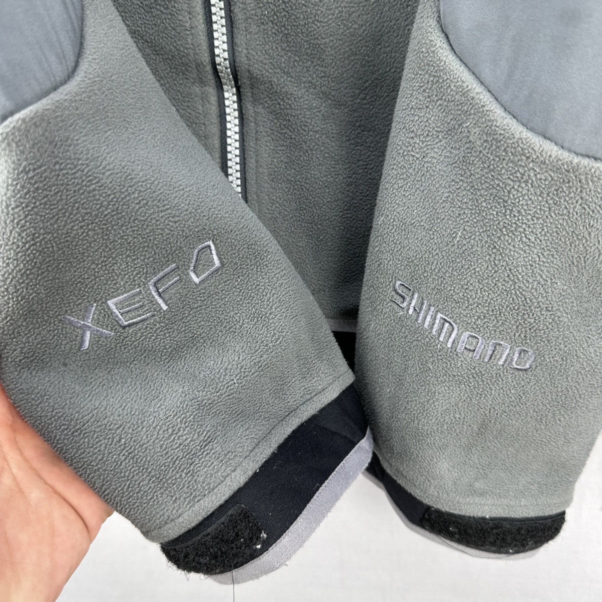 Japanese Brand Shimano Xefo Embroidered Logo Fleece Zipper Jacket Size US L / EU 52-54 / 3 - 11 Thumbnail