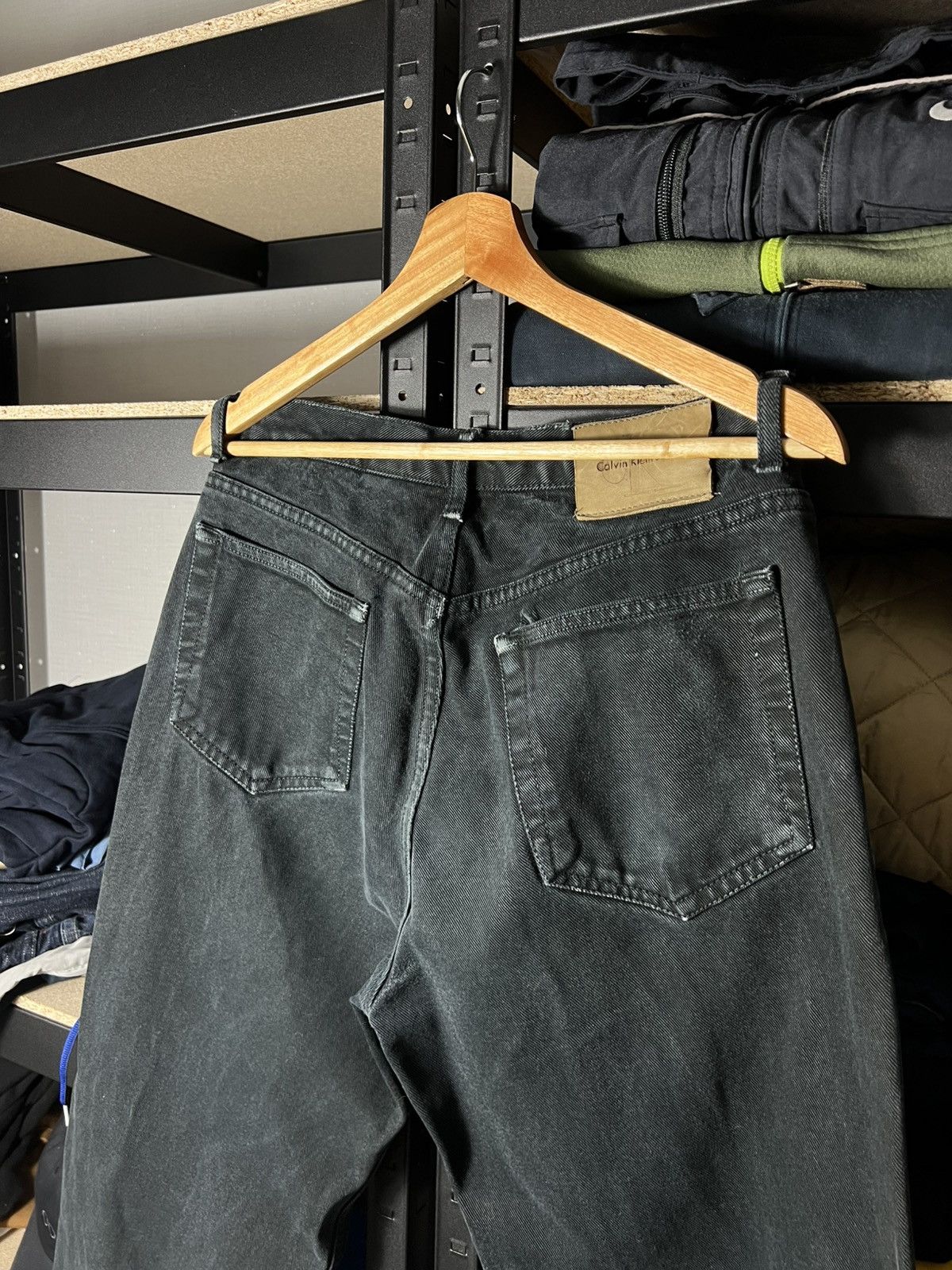 Calvin Klein Calvin Klein Jeans Men’s Vintage Black Denim Pants Easy Fit Size US 32 / EU 48 - 2 Thumbnail