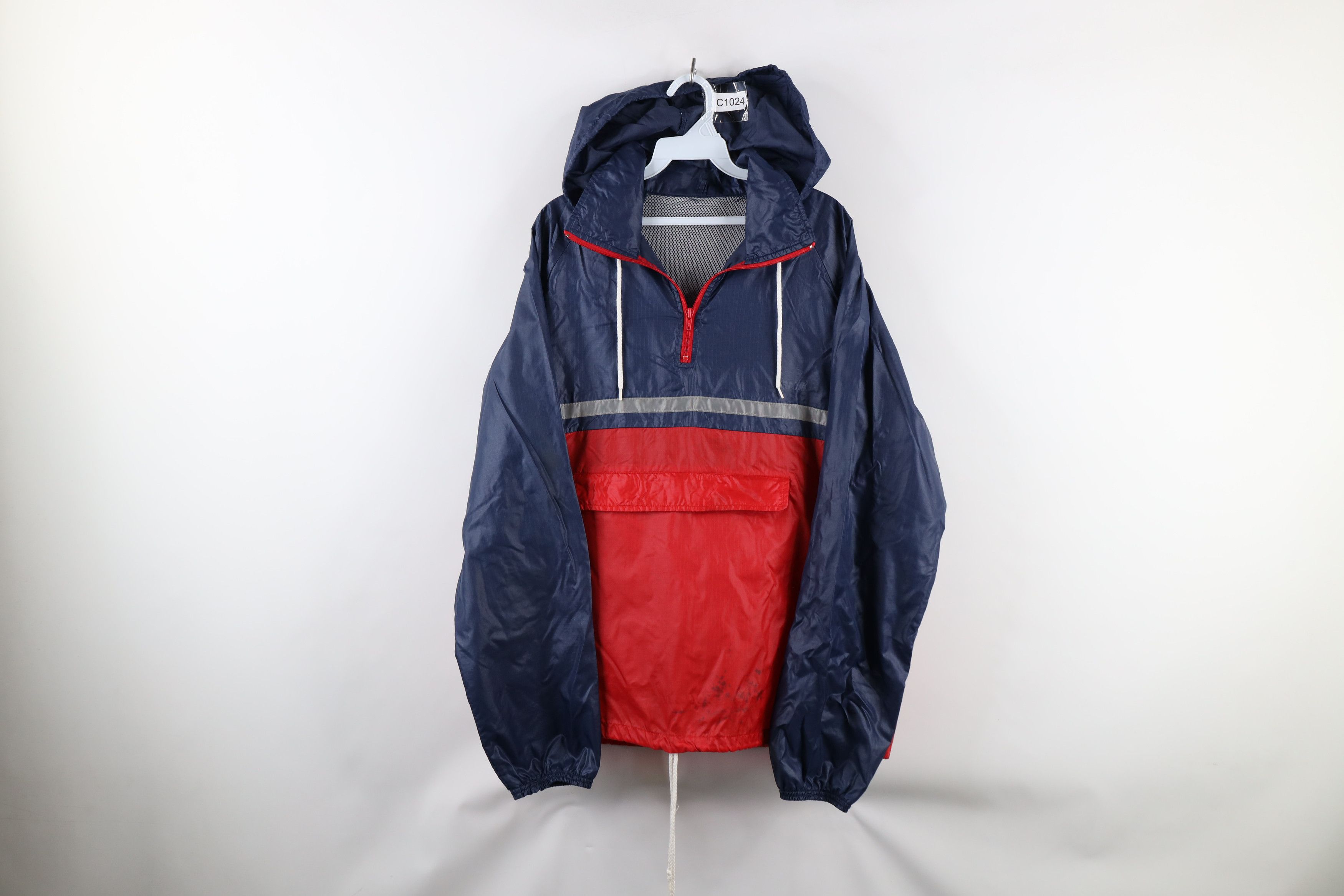 Vintage Vintage 70s Streetwear Packable Windbreaker Jacket Size US L / EU 52-54 / 3 - 1 Thumbnail