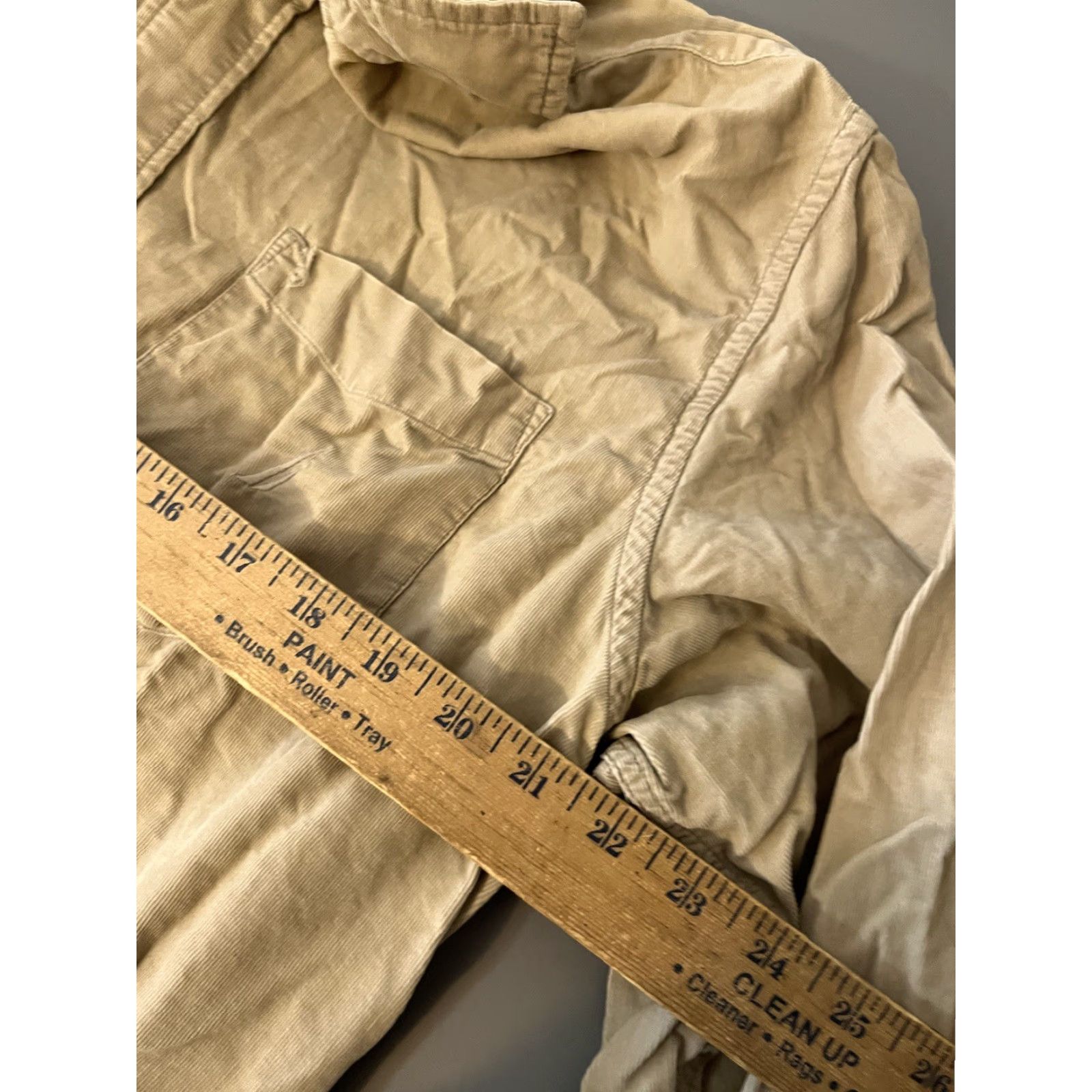 Nautica Nautica Shirt Mens L Beige Brown Classic Fit Corduroy Button Up Long Sleeve Size US L / EU 52-54 / 3 - 5 Thumbnail