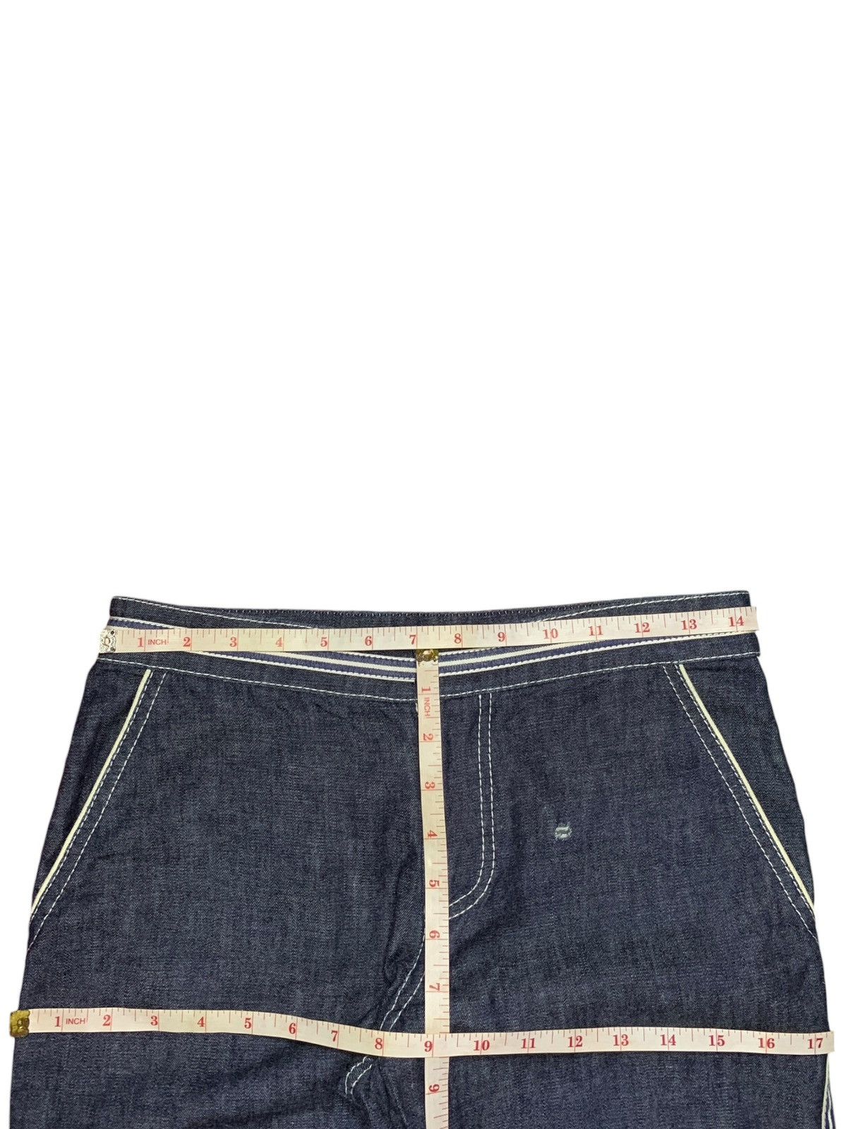 Heaven by Marc Jacobs × Jacobs By Marc Jacobs × Marc Jacobs Marc Jacobs Blue Wash Side Striped Bootcut Denim Pants Size 28" / US 6 / IT 42 - 10 Thumbnail