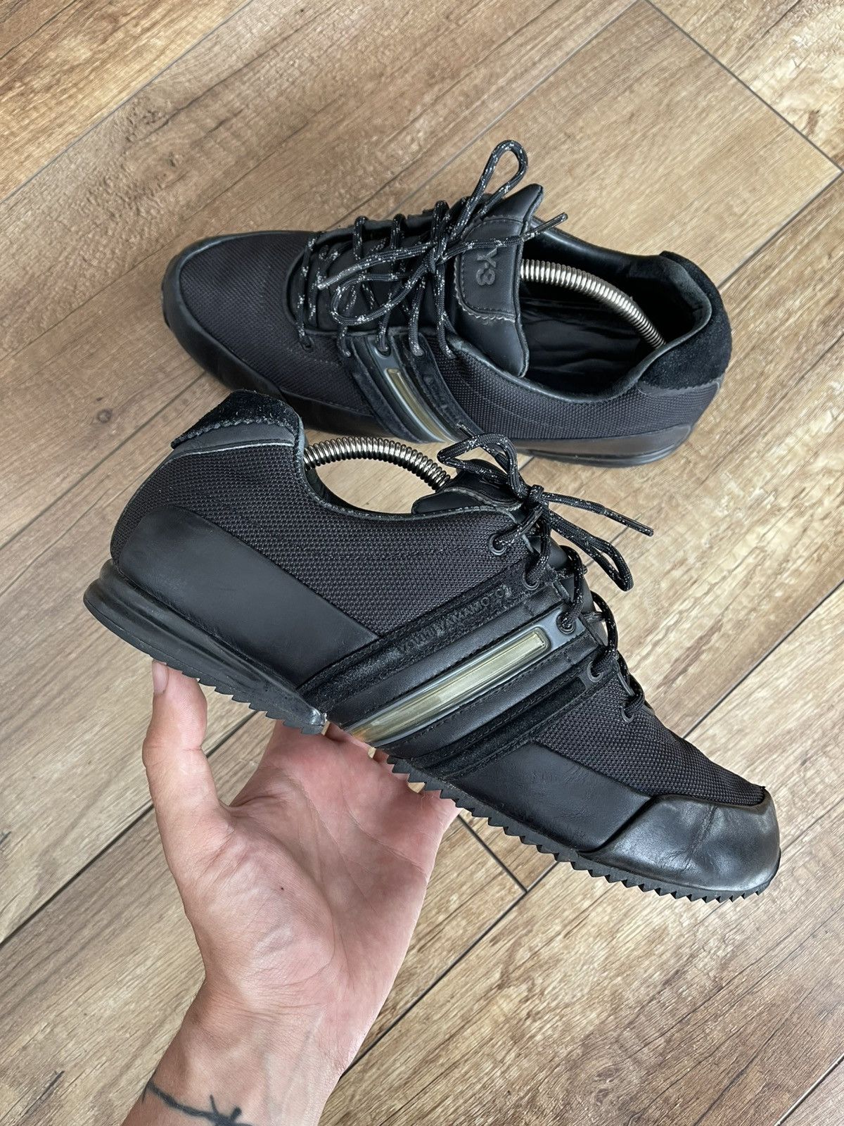 Adidas Adidas Sprint Core Black Y-3 Shoes Vintage Size US 9.5 / EU 42-43 - 3 Thumbnail