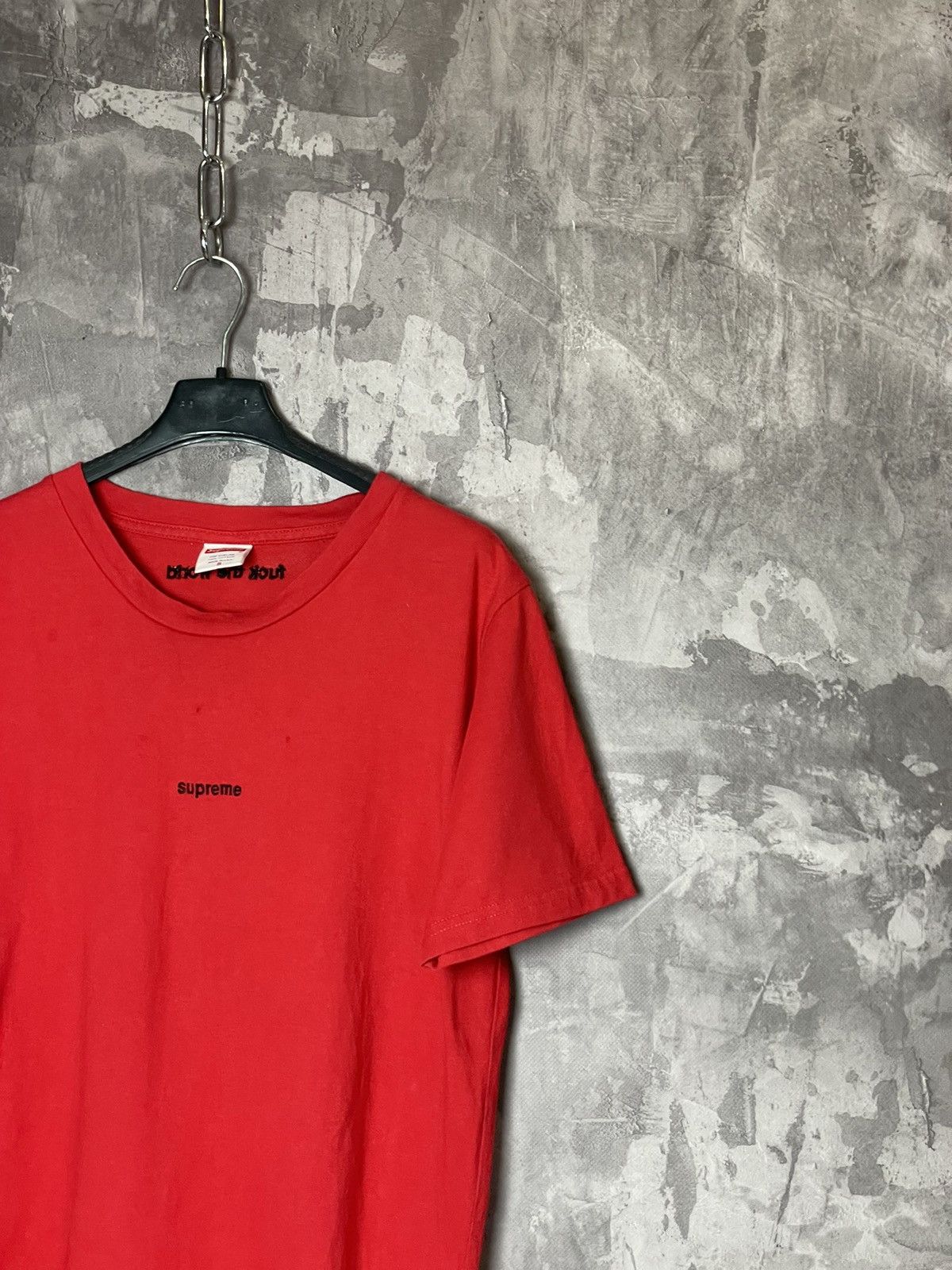 Supreme × Vintage Supreme embroidered logo t shirt rare hype red tee Size US S / EU 44-46 / 1 - 4 Thumbnail