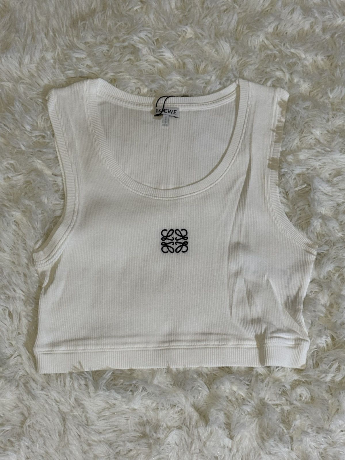 Loewe Loewe white crop top Size M / US 6-8 / IT 42-44 - 1 Thumbnail