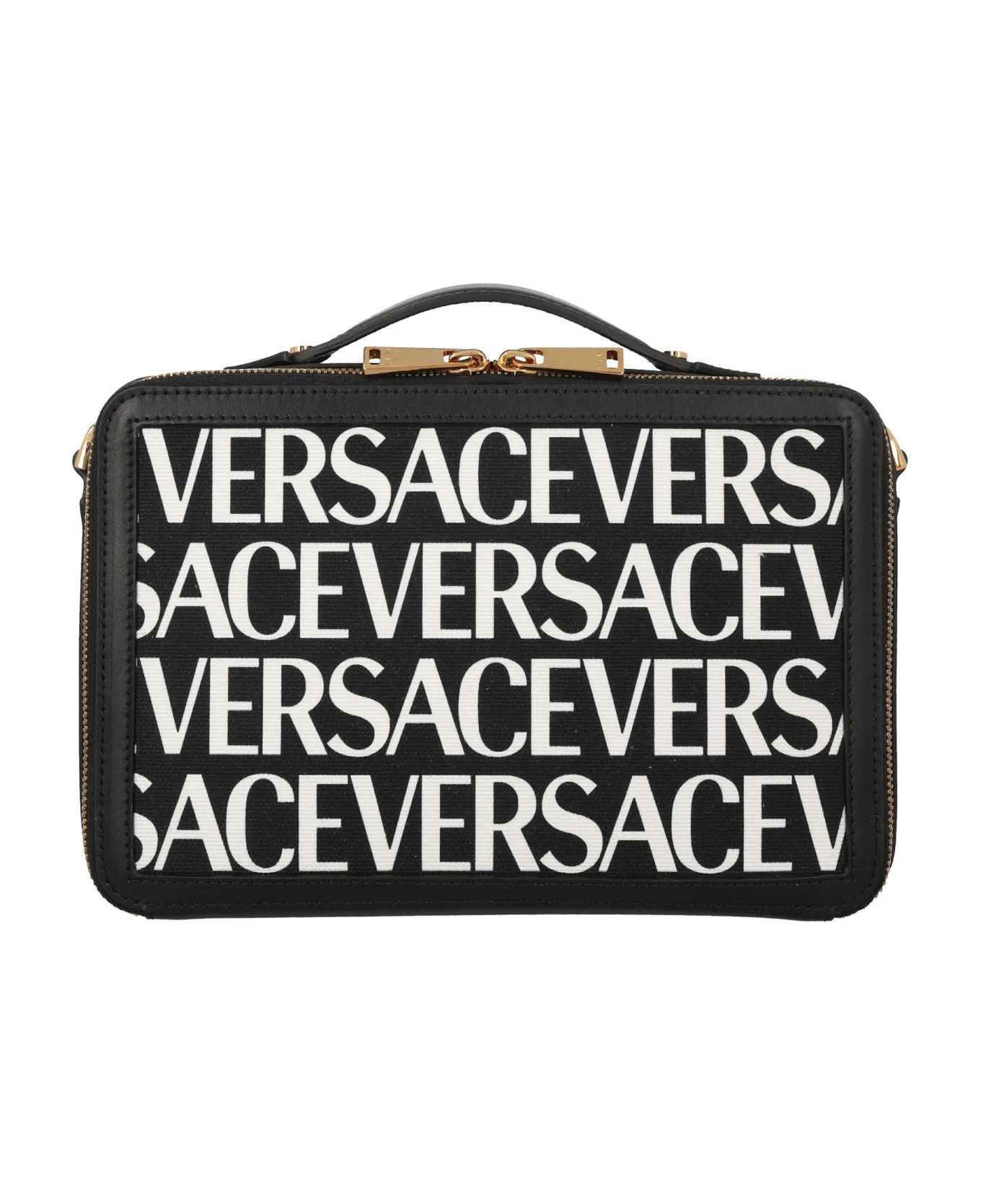 Versace o1y0226 Size : OS / Logo Handbag in White/Black Size ONE SIZE - 1 Thumbnail