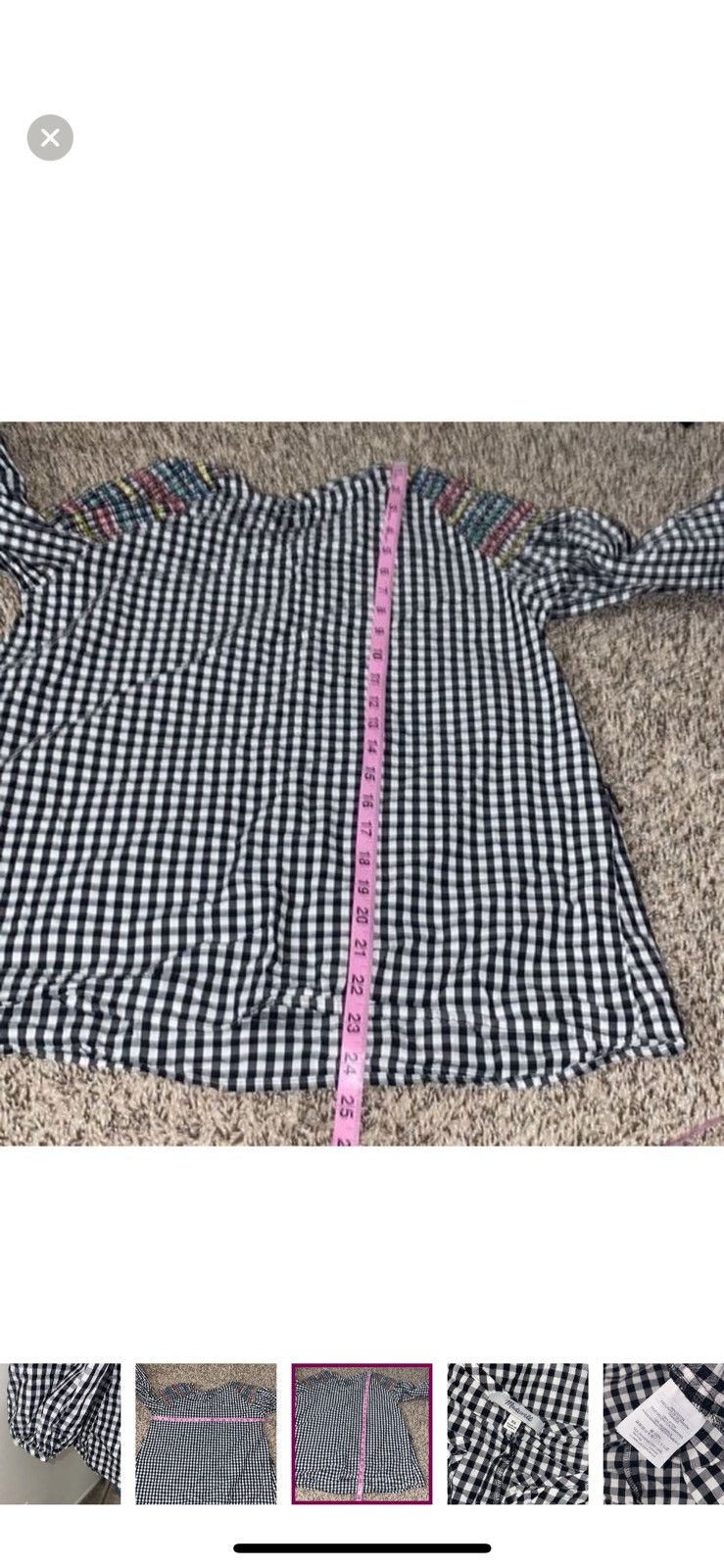 Madewell Madewell XS smocked gingham top Size XS / US 0-2 / IT 36-38 - 8 Thumbnail