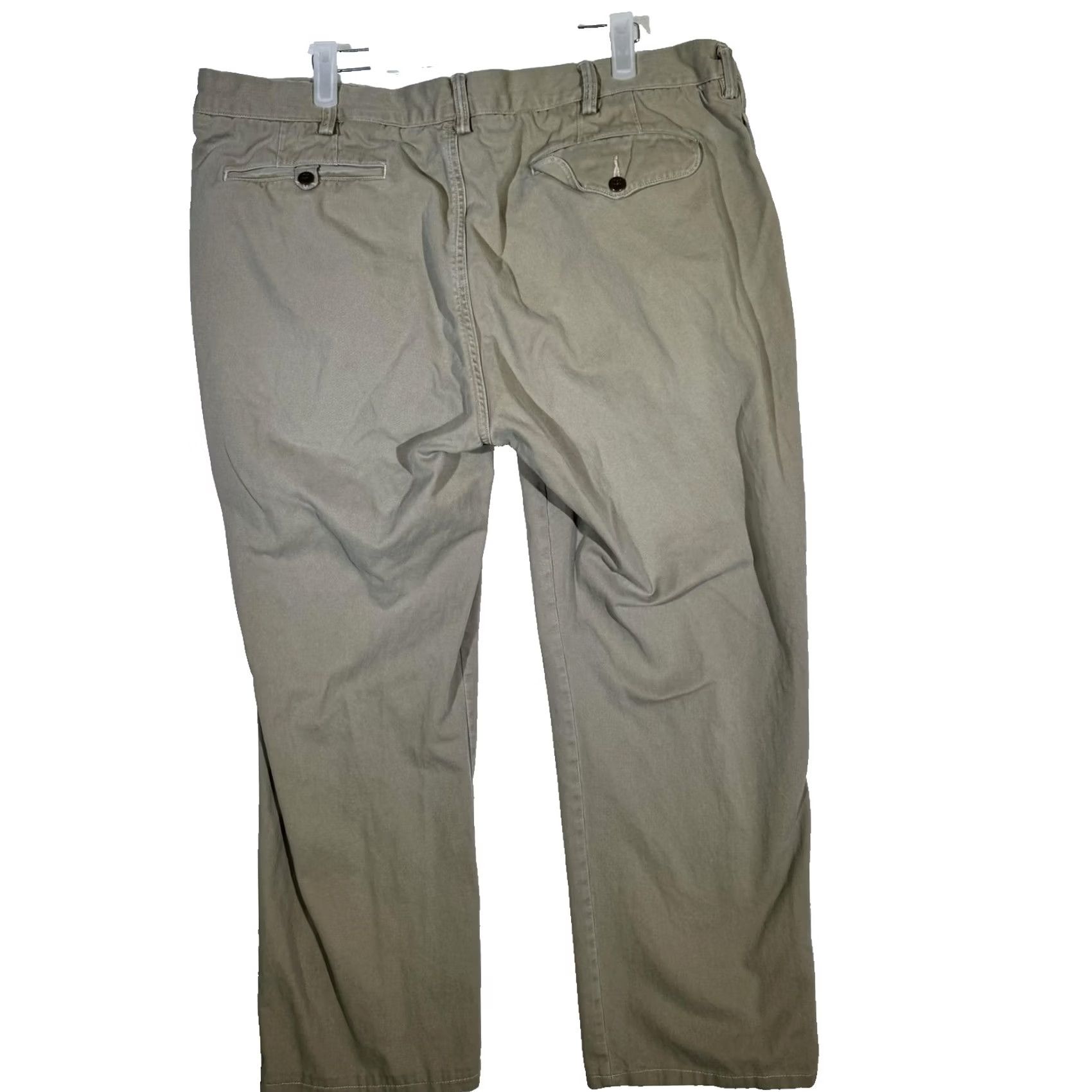 Polo Ralph Lauren VINTAGE Polo Ralph Lauren Pants Mens 40x30 Khaki Classic Fit Casual Chino Flat Front Size US L / EU 52-54 / 3 - 2 Thumbnail