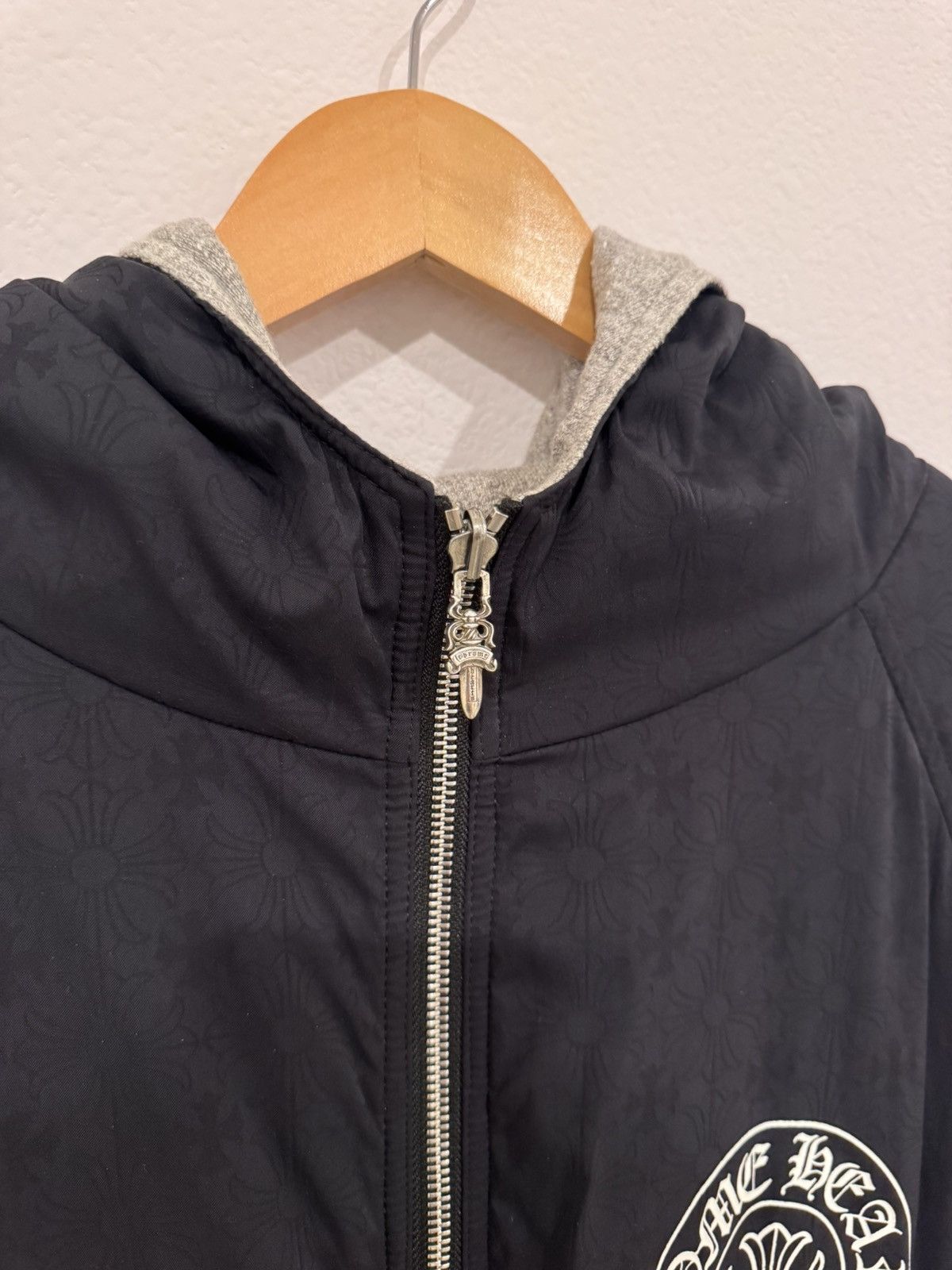 Chrome Hearts Chrome Hearts Reversible Jacquard Nylon Raglan Jacket Size US XXL / EU 58 / 5 - 3 Thumbnail