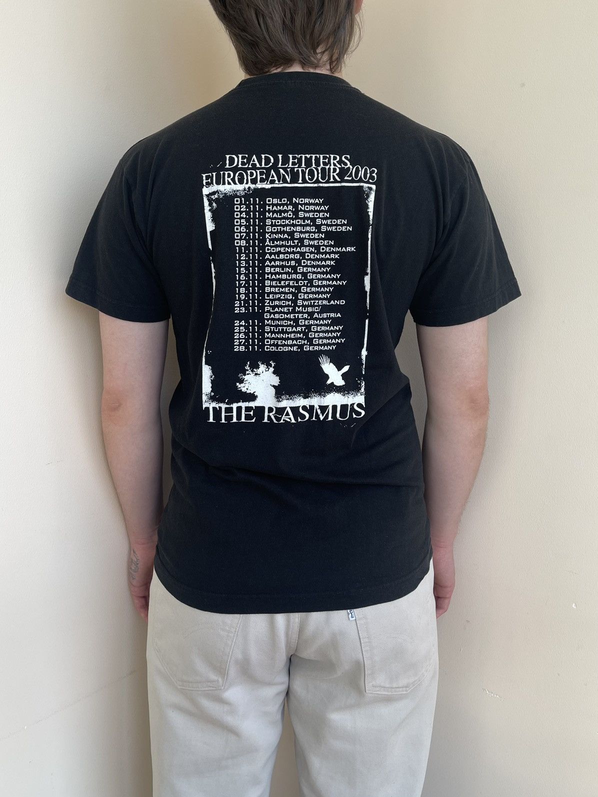 Band Tees The Rasmus Dead Letters European Tour 2003 T-Shirt Emo 2000s Size US M / EU 48-50 / 2 - 4 Thumbnail