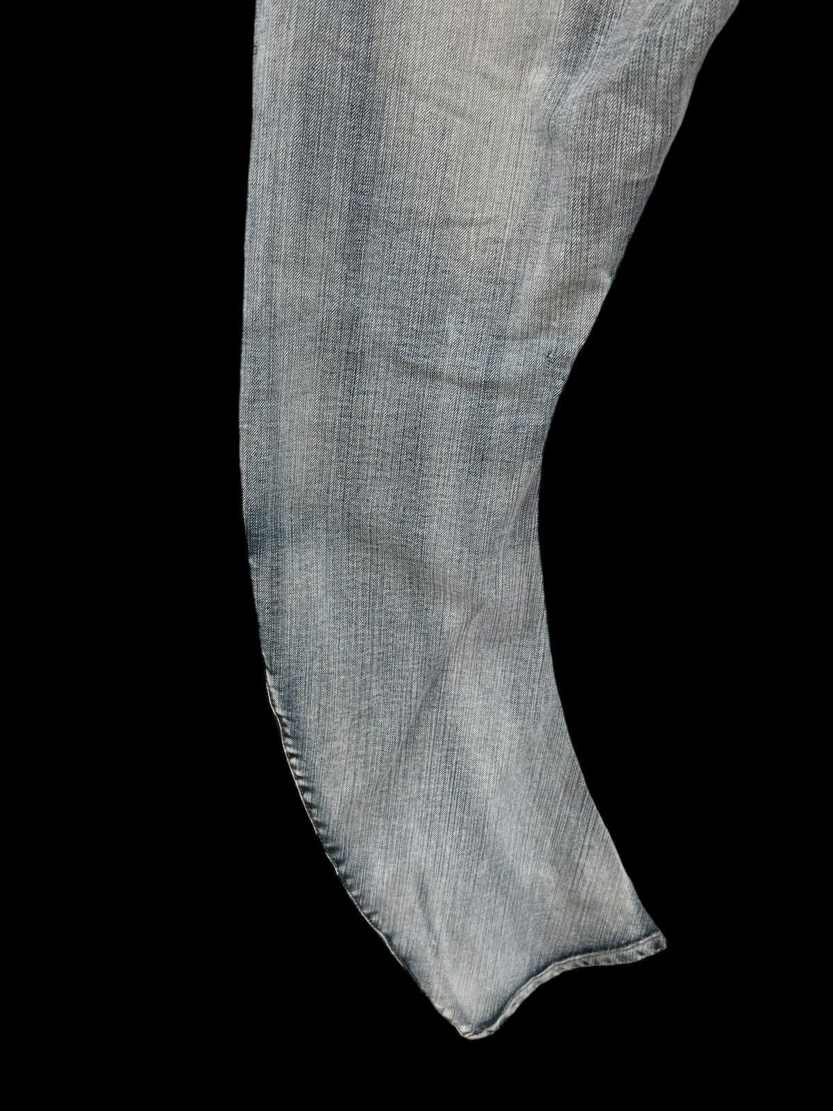 Vintage Vintage PPFM Acid Washed Curved Leg Denim Jeans Size US 31 - 18 Thumbnail