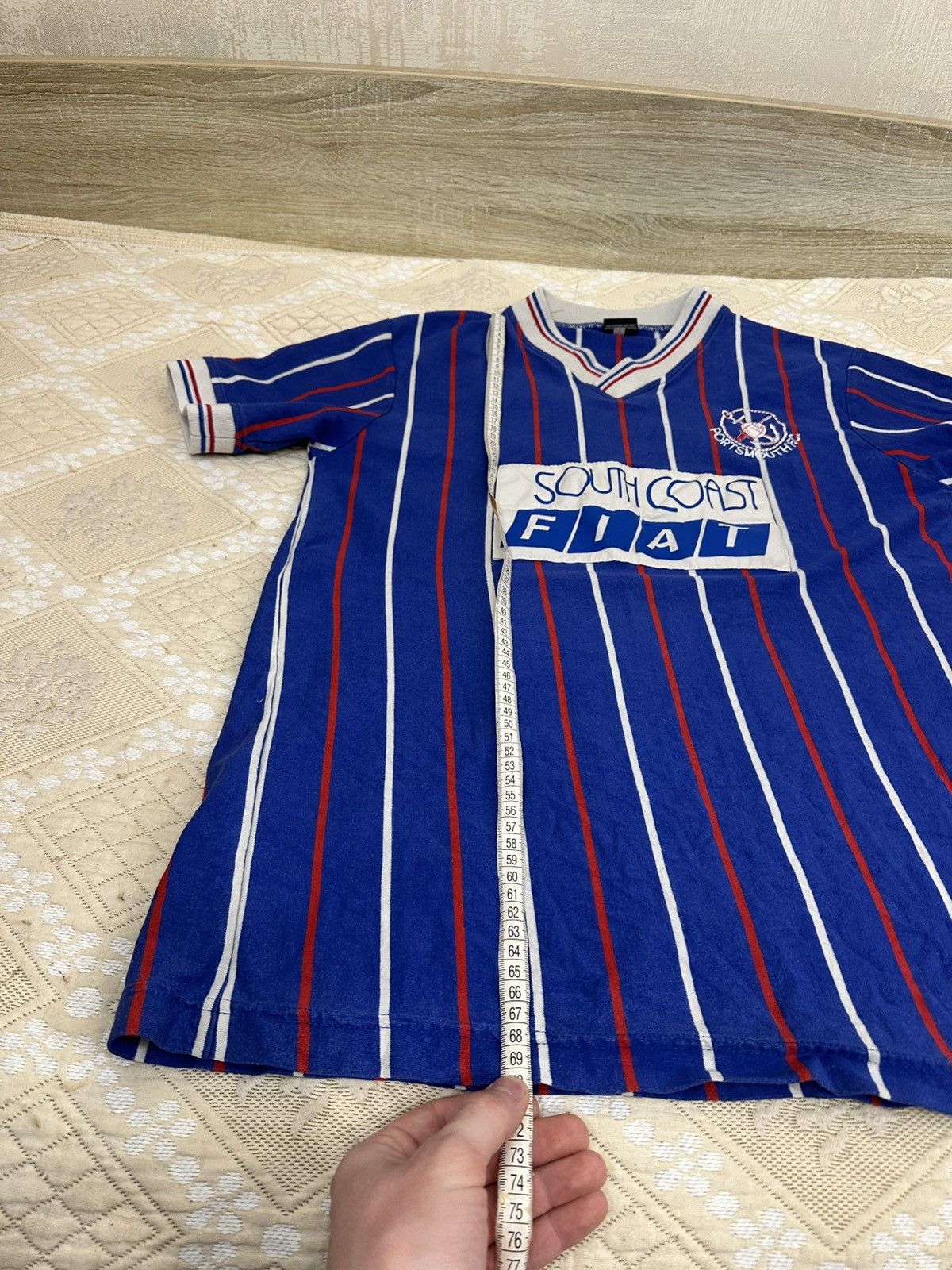 Vintage 🔥 1987 1989 Portsmouth Football Retro Toffs T Shirt Jersey Size US L / EU 52-54 / 3 - 10 Thumbnail