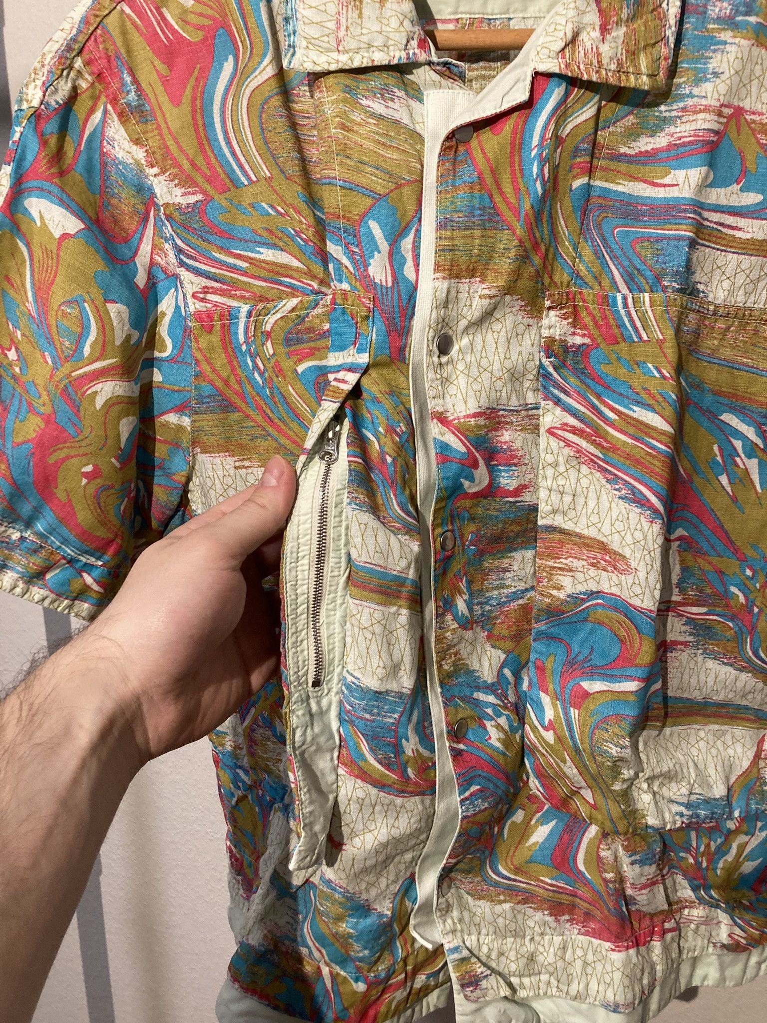 Stone Island Shadow Project SISP Linen Guayabera Resort Shirt Size US S / EU 44-46 / 1 - 6 Thumbnail