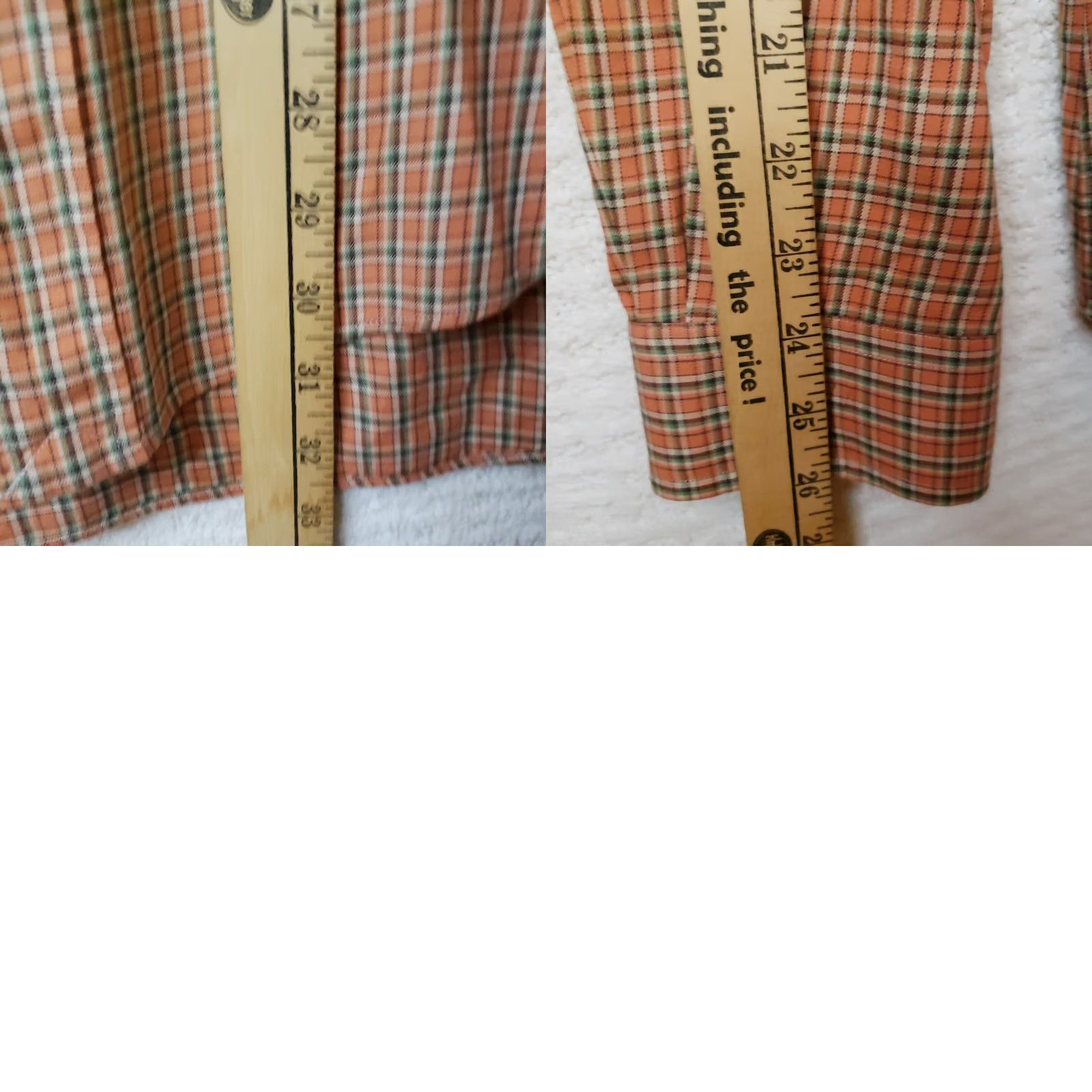 Polo Ralph Lauren Polo Ralph Lauren Orange Plaid Long Sleeve Button-Up Shirt Men’s XL Size US XL / EU 56 / 4 - 9 Thumbnail