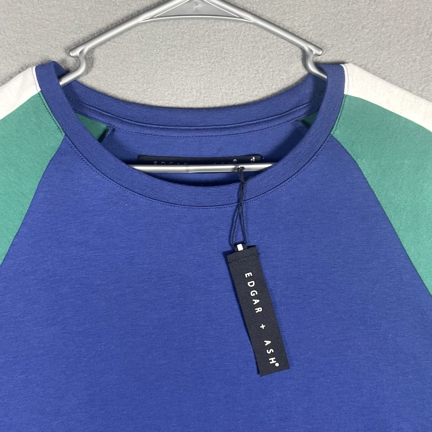 ASH Edgar + Ash Shirt Long Sleeve Large Blue Green White NWT Preppy Casual Mens Size US L / EU 52-54 / 3 - 3 Thumbnail