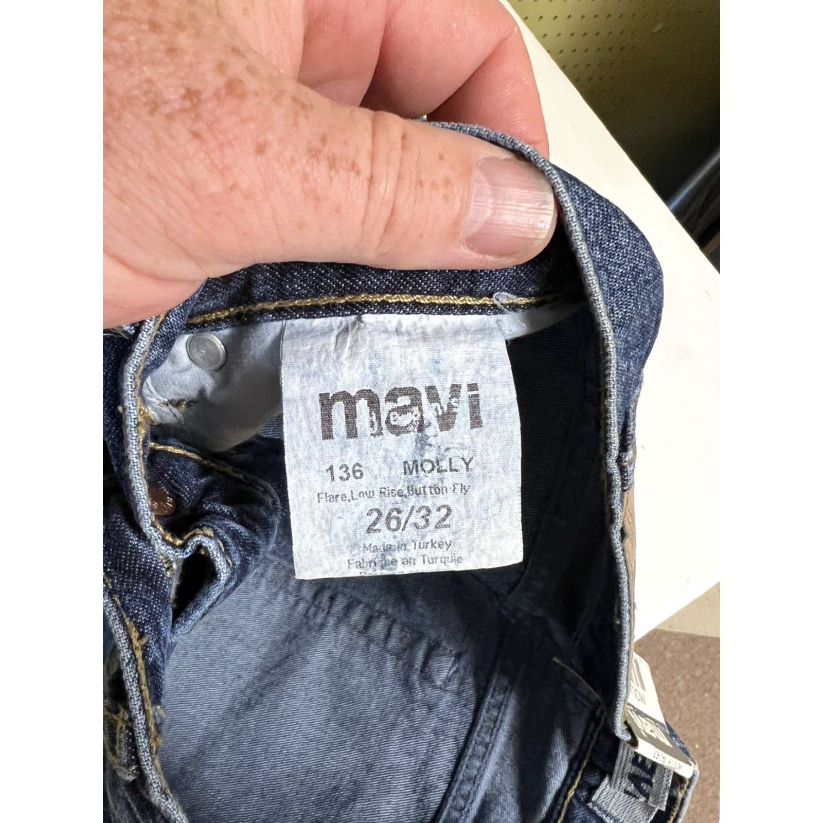 Mavi **WOMENS MAVI 136 MOLLY FLARE BUTTON FLY JEANS SIZE 26X32 BLUE DENIM** User: WOMENS MAVI 136 MOLLY FLARE BUTTON FLY JEANS SIZE 26X32 BLUE DENIM Size 26" / US 2 / IT 38 - 6 Thumbnail