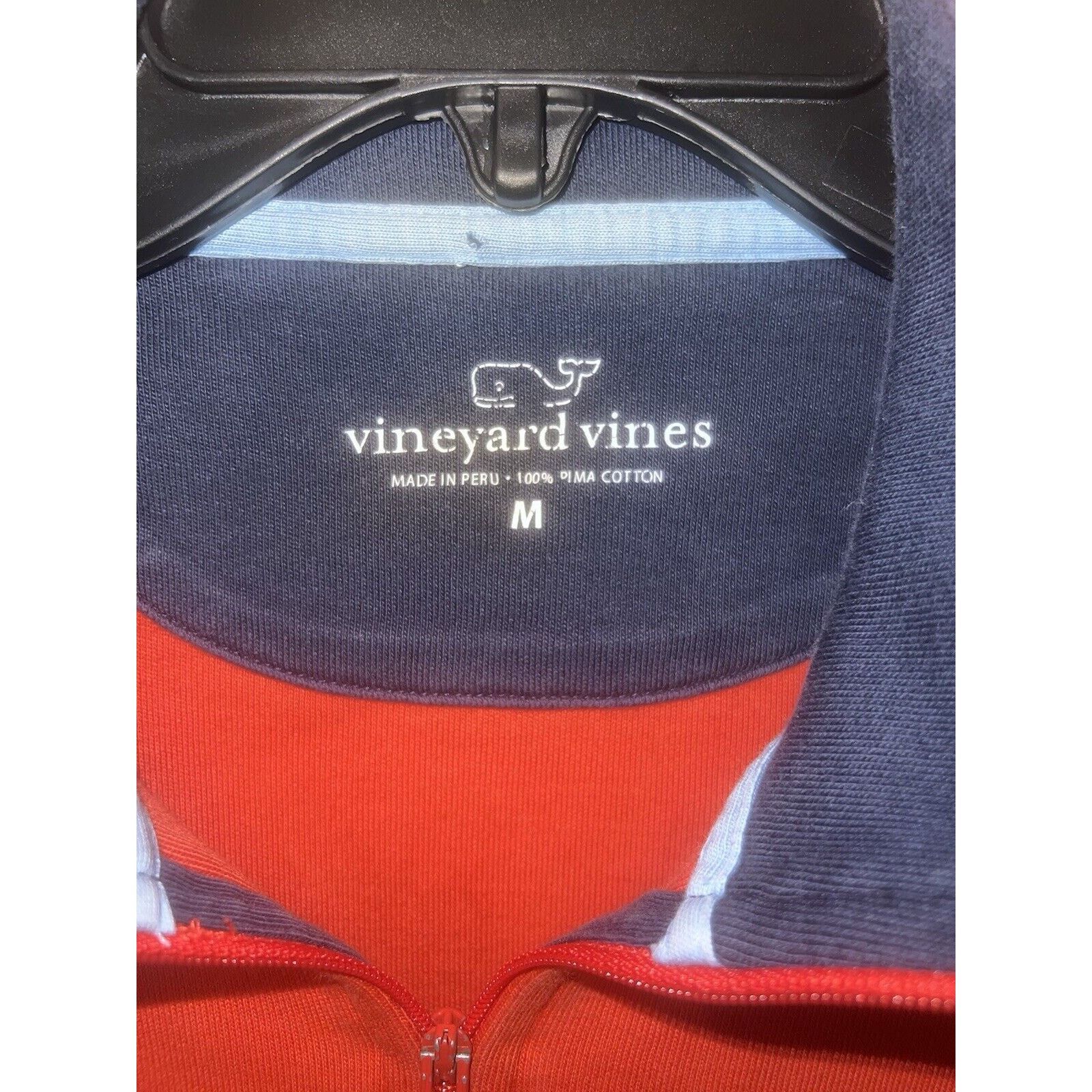 Vineyard Vines Vineyard Vines Sweater Medium 1/4 Zip Pullover Orange Whale Size US M / EU 48-50 / 2 - 2 Thumbnail
