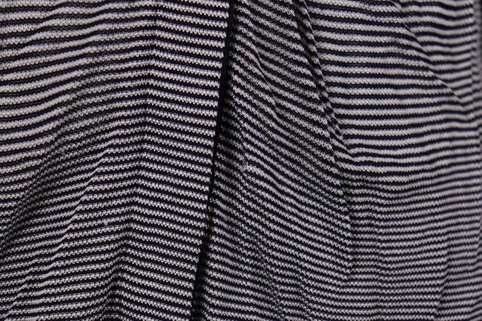 Armani Collezioni ARMANI COLLEZIONI Gray Stripe Top Shirt Blouse Size 48 Size M / US 6-8 / IT 42-44 - 4 Thumbnail
