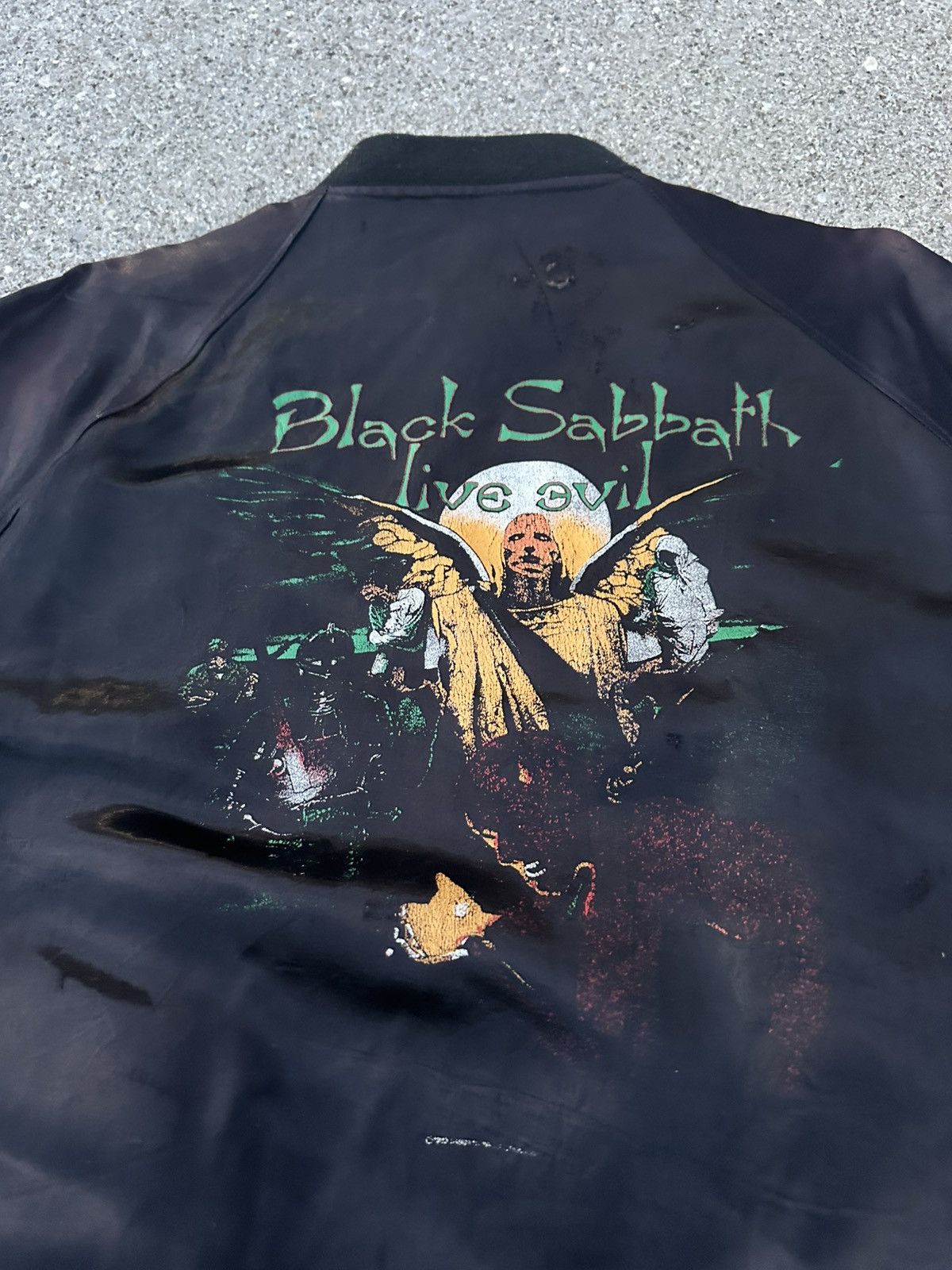 Vintage Vintage 1983 Black Sabbath Live Evil Satin Jacket Small Size US S / EU 44-46 / 1 - 3 Thumbnail