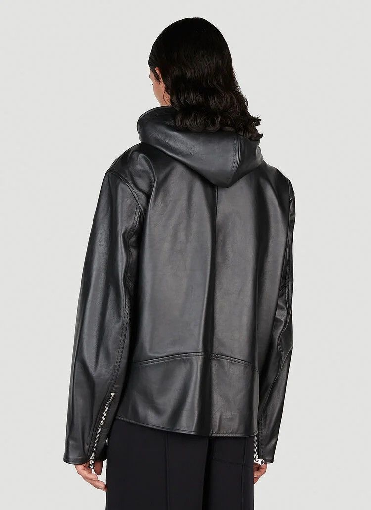 Maison Margiela Maison Margiela MM6 Leather Hooded Jaket Size US L / EU 52-54 / 3 - 4 Thumbnail