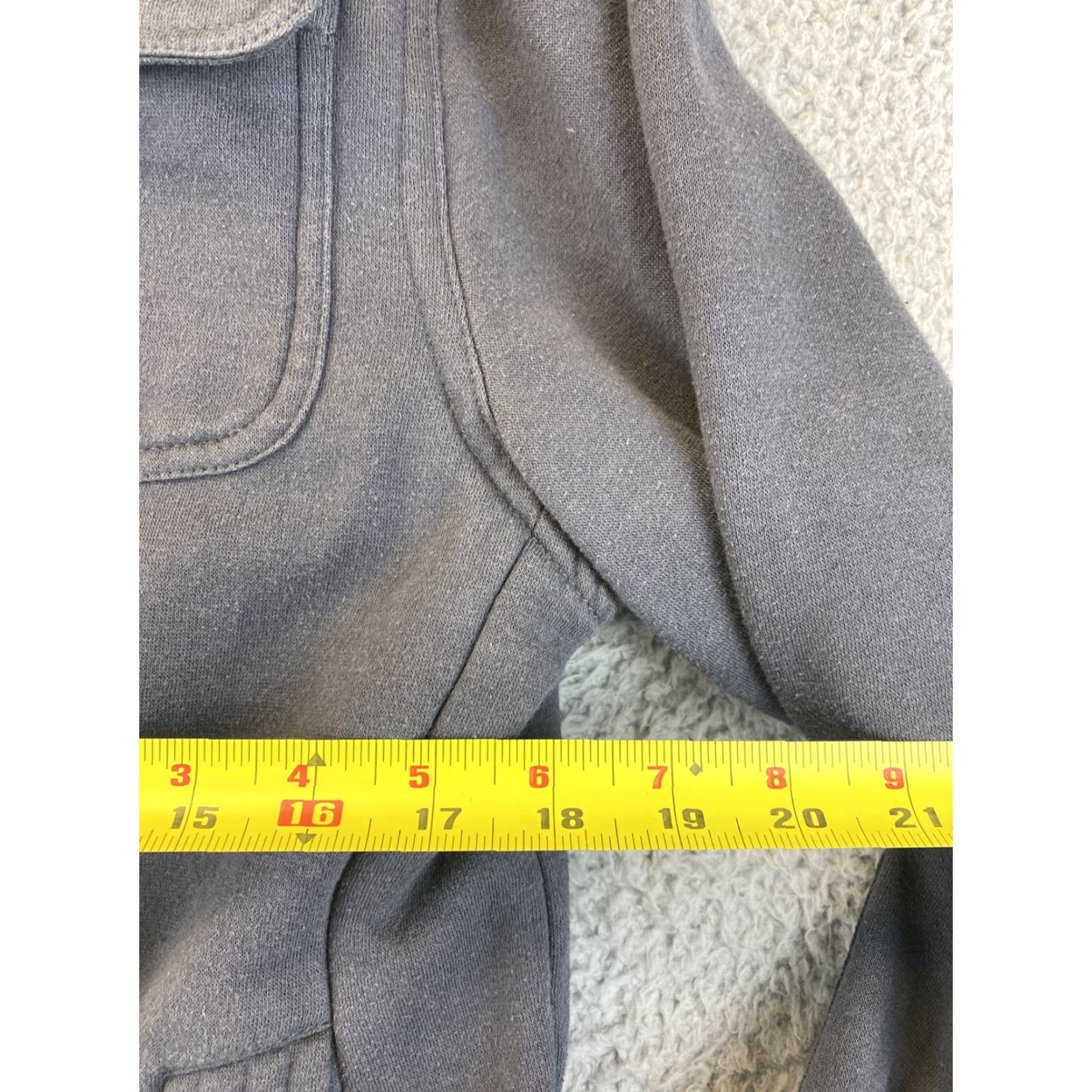Vintage Hawke And Company Jacket Men Gray Heavy Fleece Zip XL 61-3 18/20 Years Pockets Size US XL / EU 56 / 4 - 5 Thumbnail